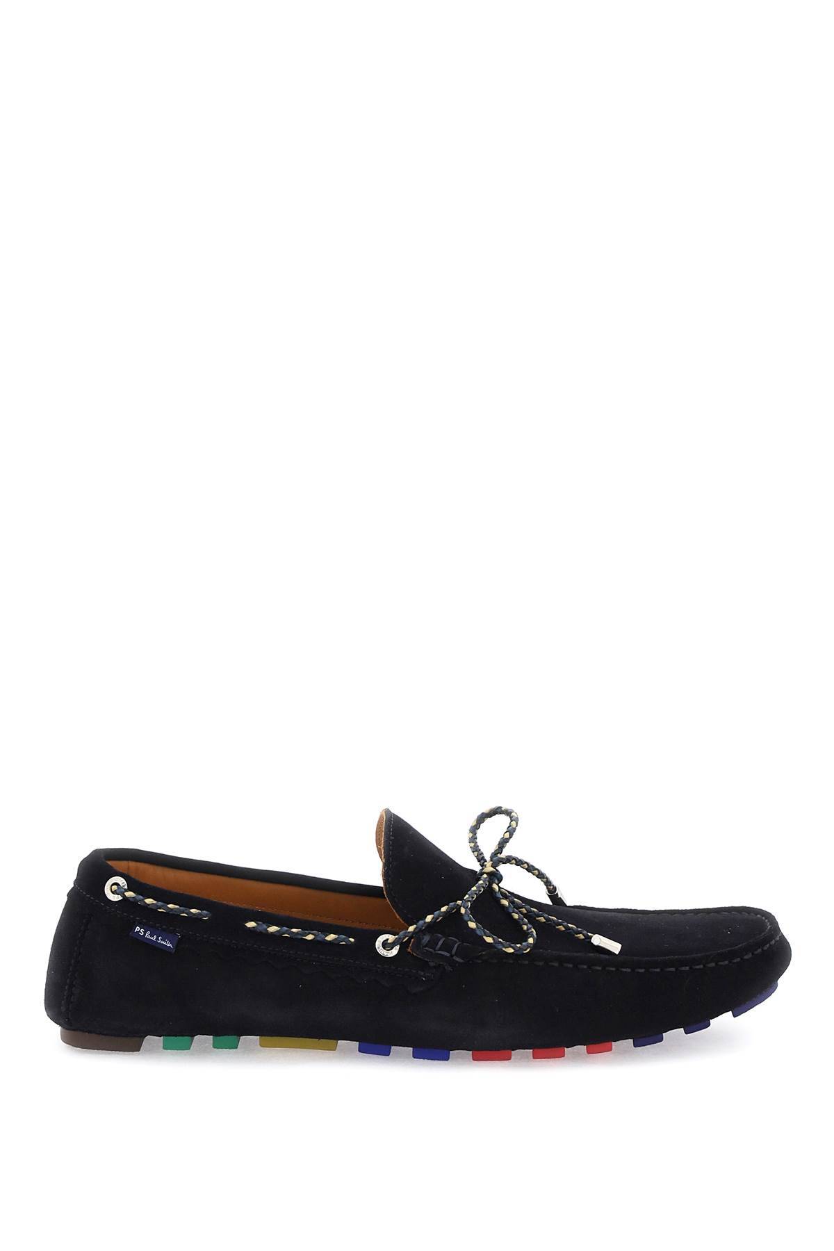 Shop Ps By Paul Smith Springfield Suede Loafers In Blue