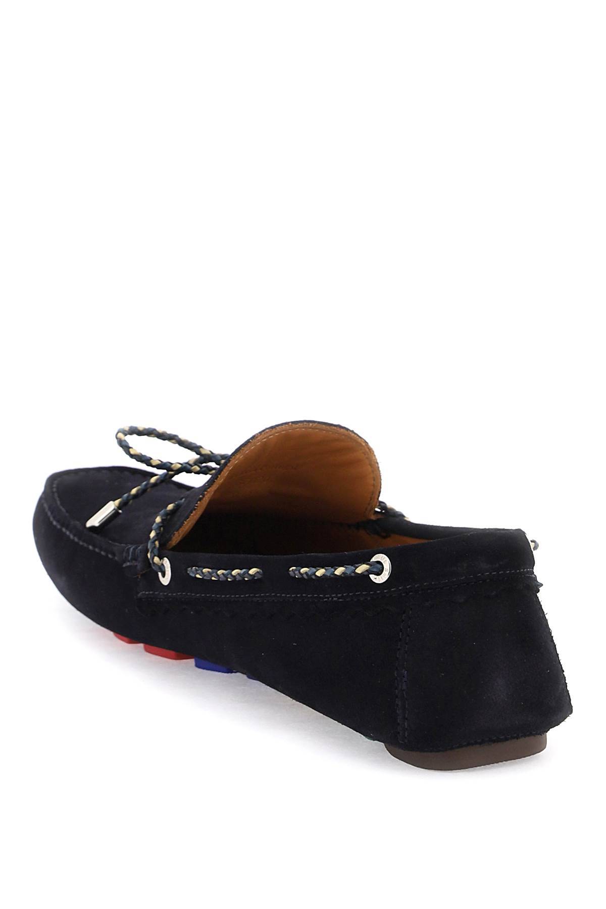 Shop Ps By Paul Smith Springfield Suede Loafers In Blue