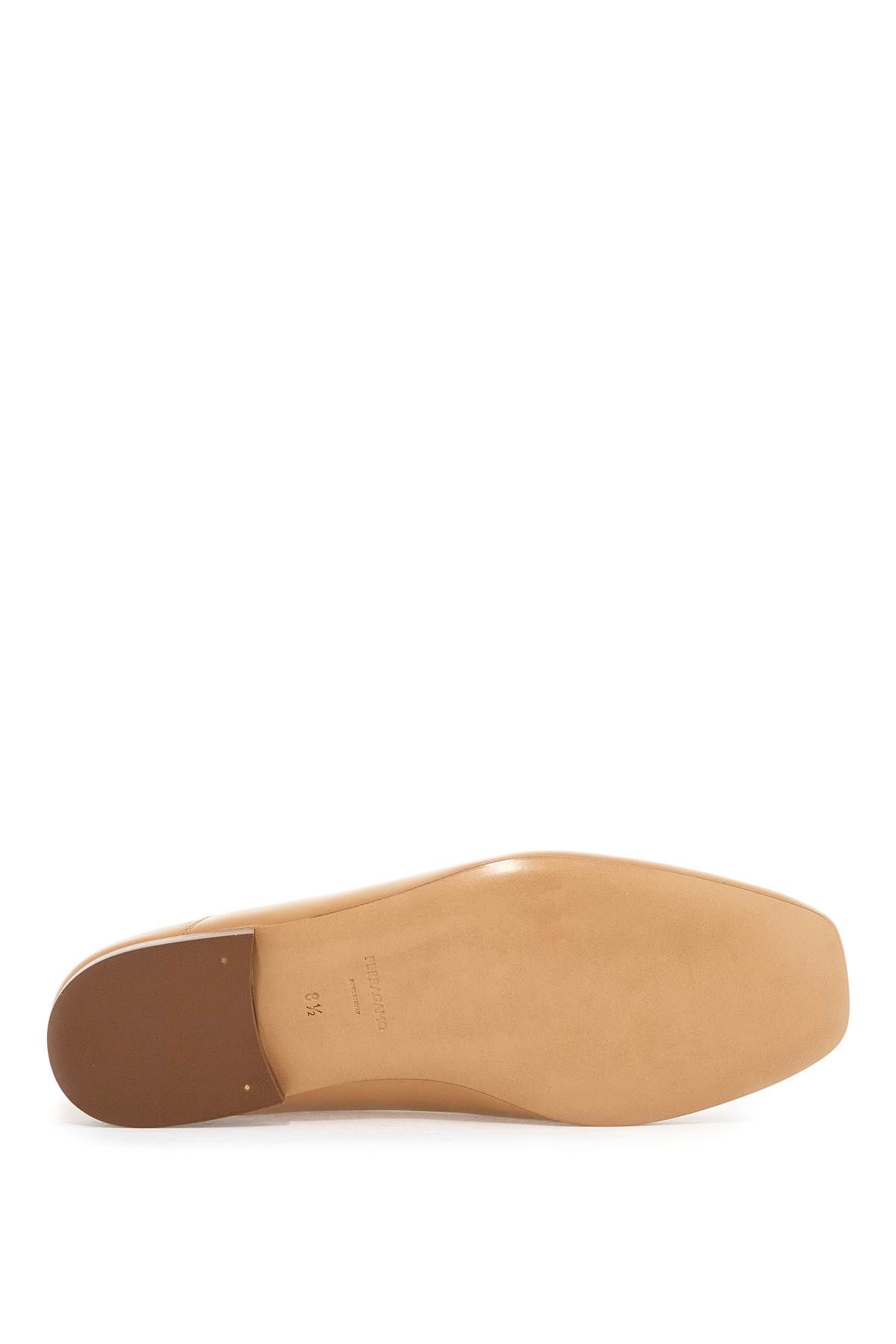 Shop Ferragamo "nappa Leather Gancini Ornament In Beige