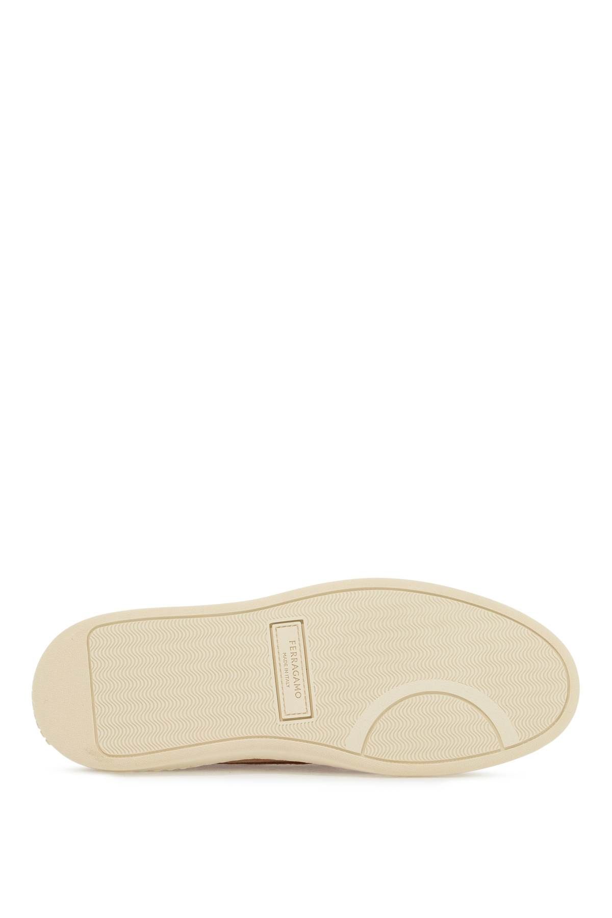 Shop Ferragamo "new Vara Sports Loafers With In Beige