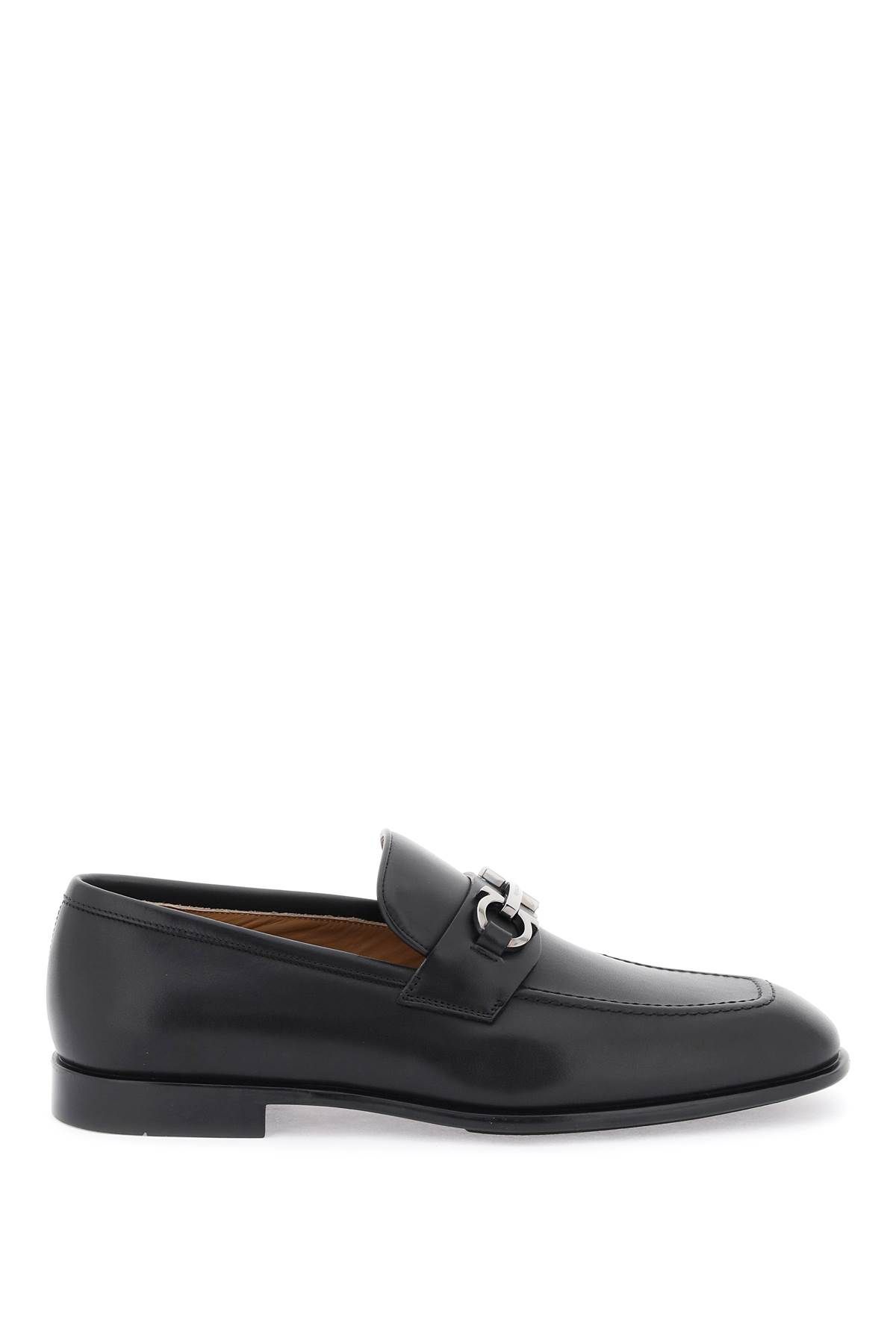 Shop Ferragamo Penny Loafers In Black