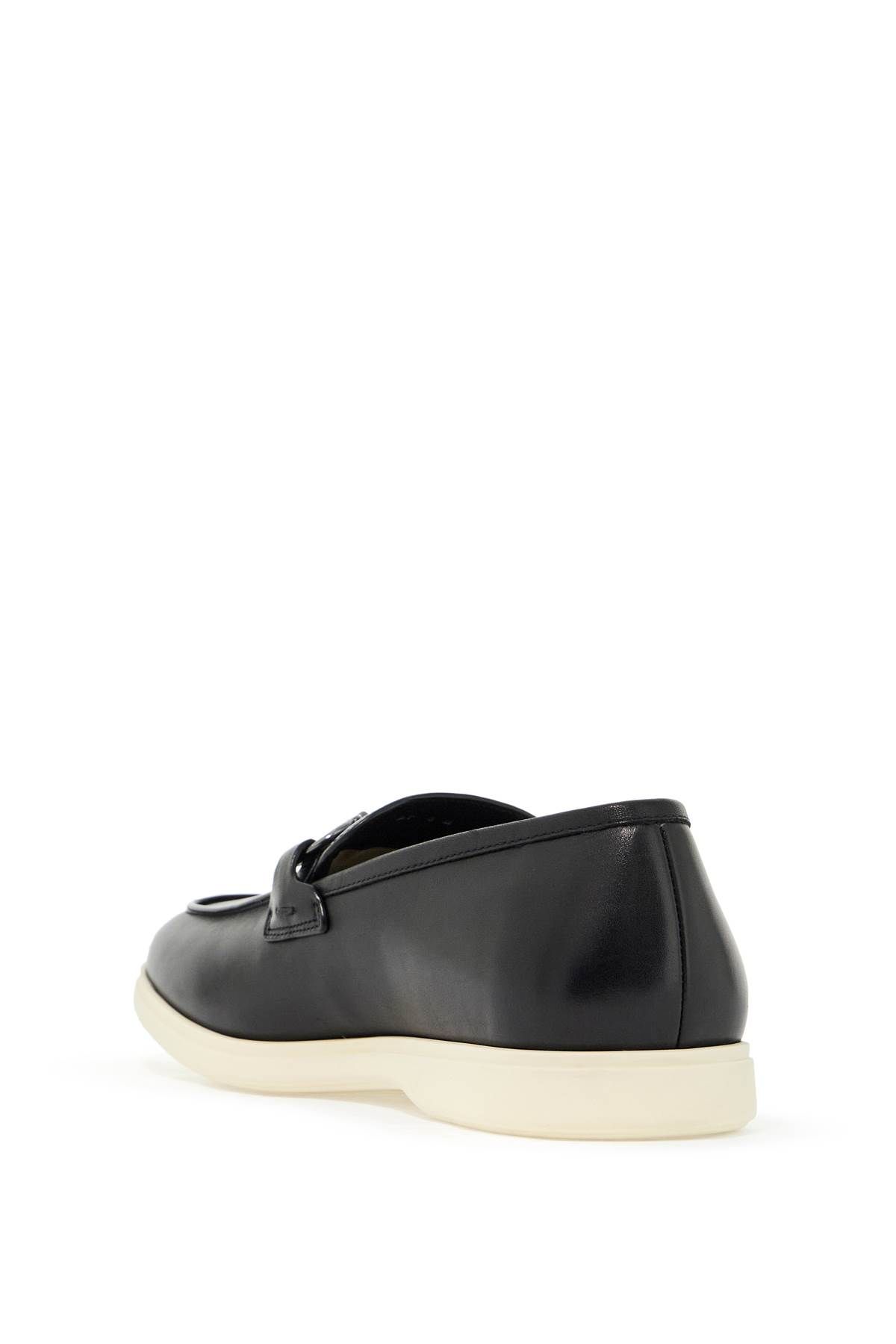 Shop Ferragamo Casual Loafers With G In Black