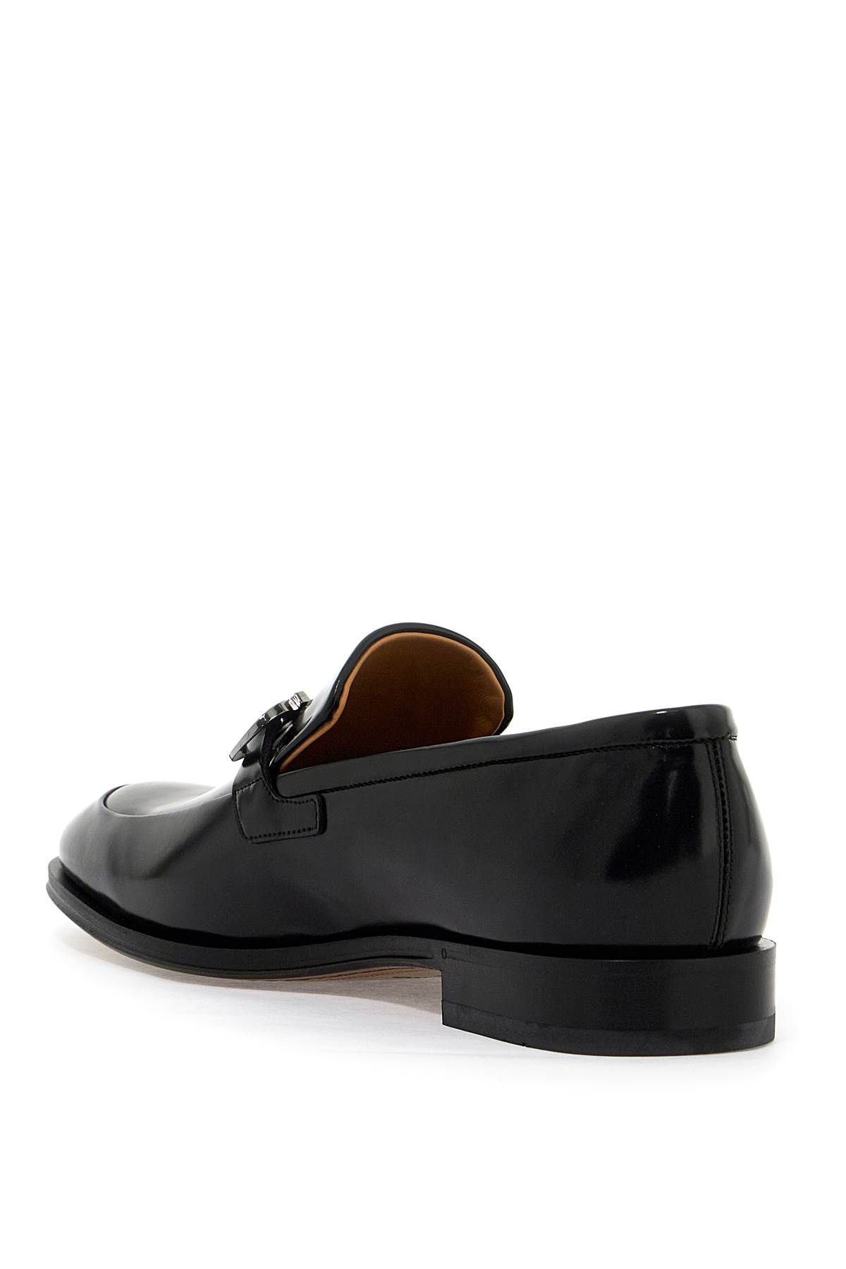 Shop Ferragamo Gancini Mocassins In Black