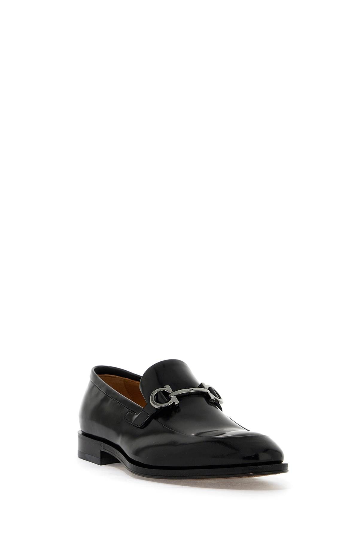 Shop Ferragamo Gancini Mocassins In Black