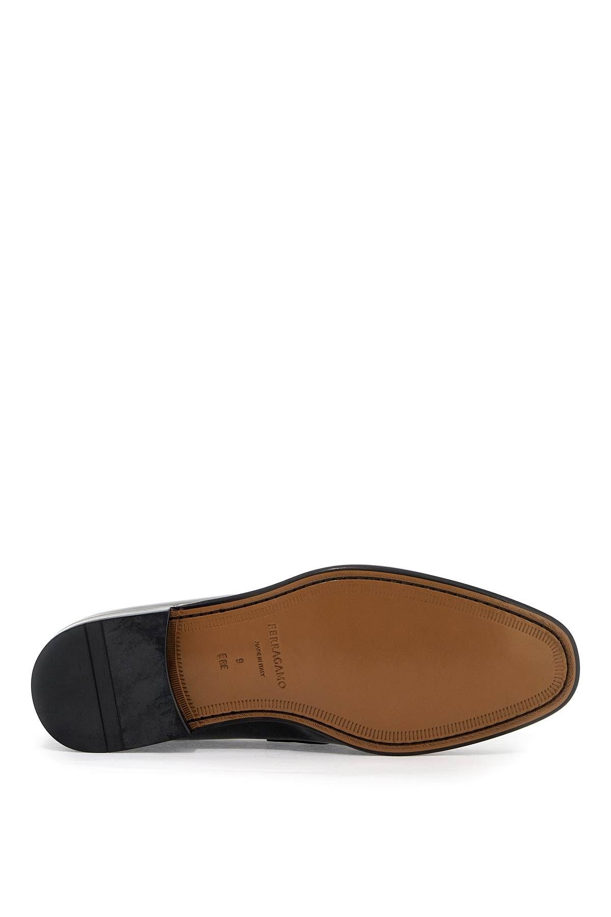 Shop Ferragamo Gancini Mocassins In Black