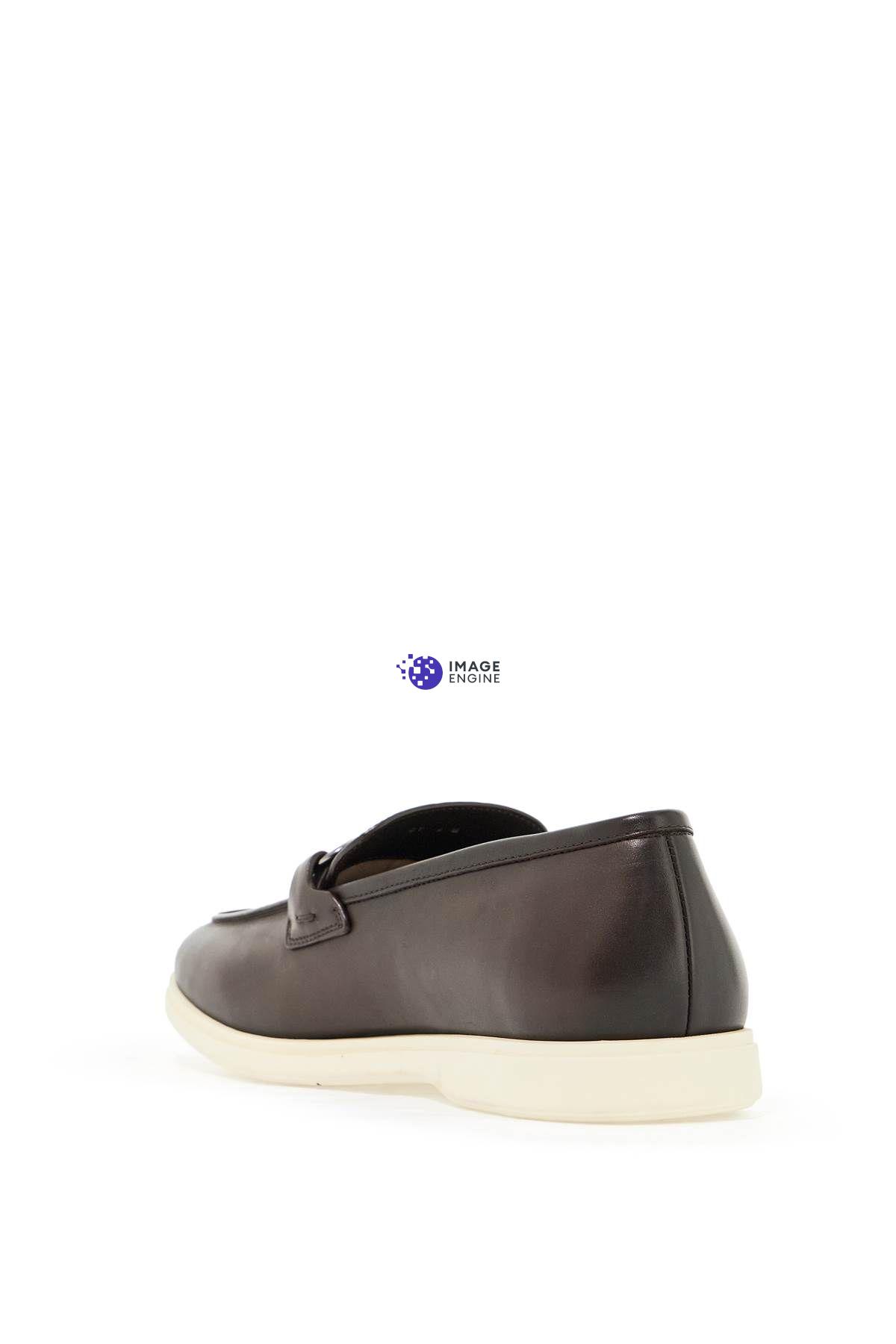 Shop Ferragamo Casual Gancini Orn In Brown