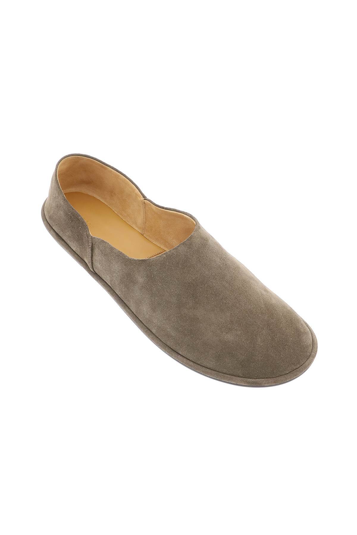 Shop The Row Suede Canal Slip-on In Khaki