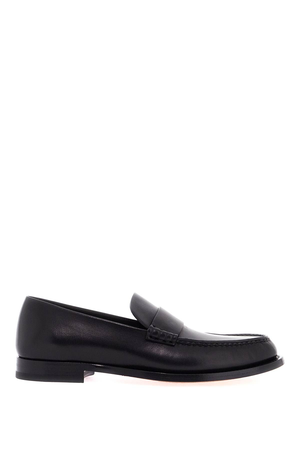 Shop The Row "smooth Leather Novus Loafers In Black