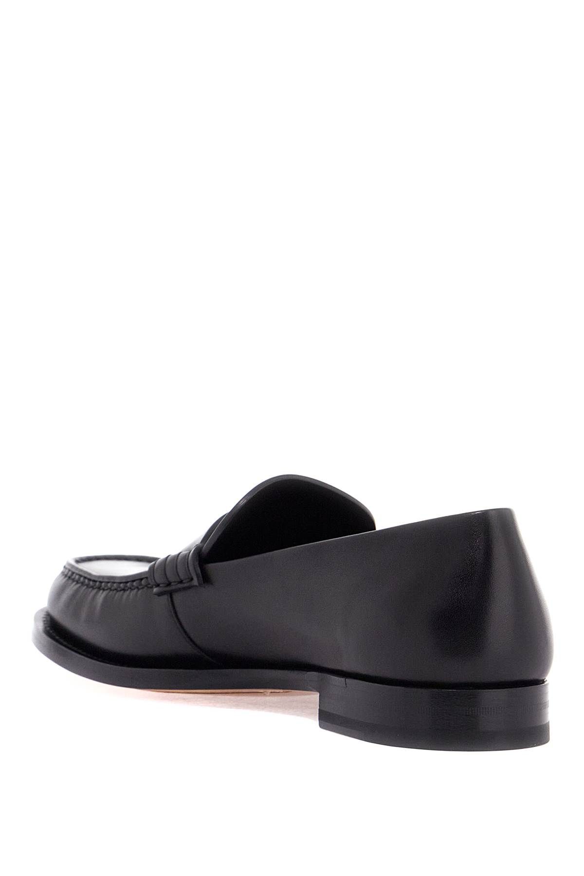 Shop The Row "smooth Leather Novus Loafers In Black