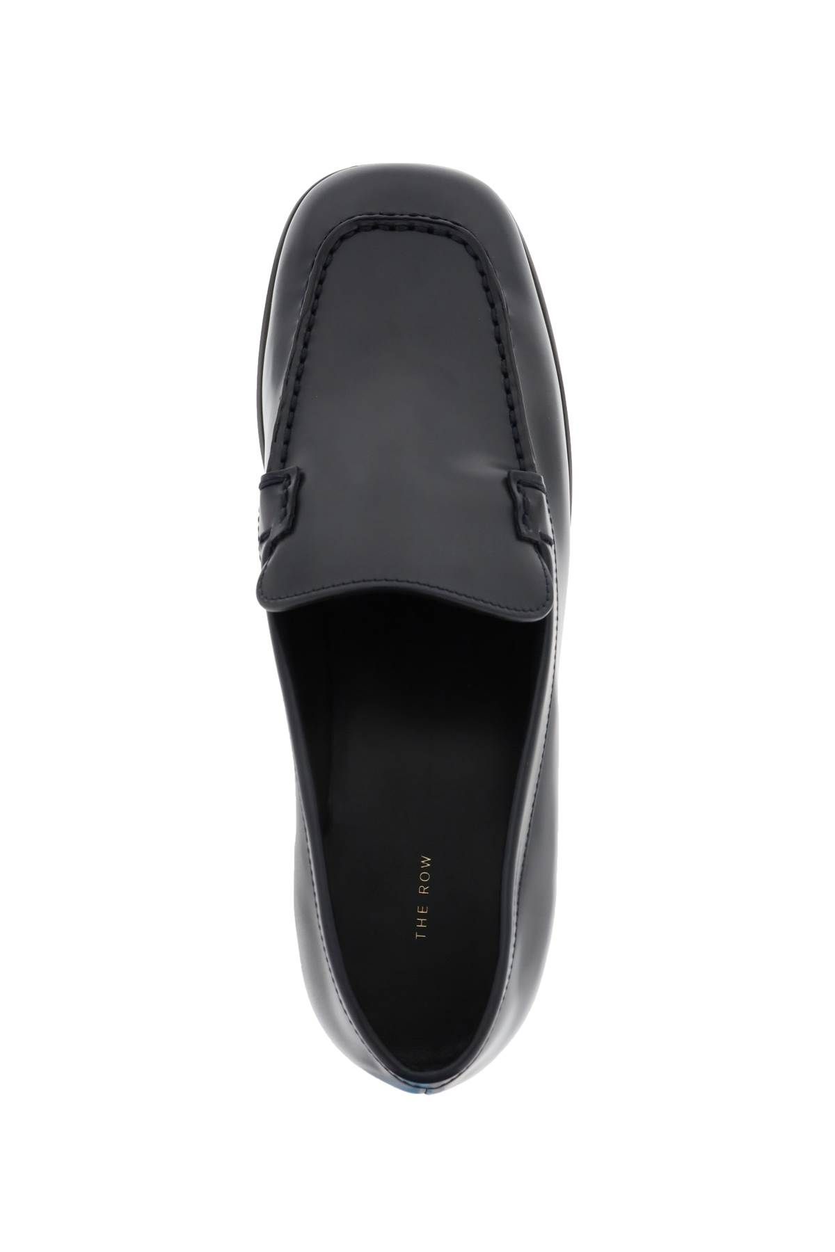 Shop The Row 'mensy' Leather Loafers In Blue