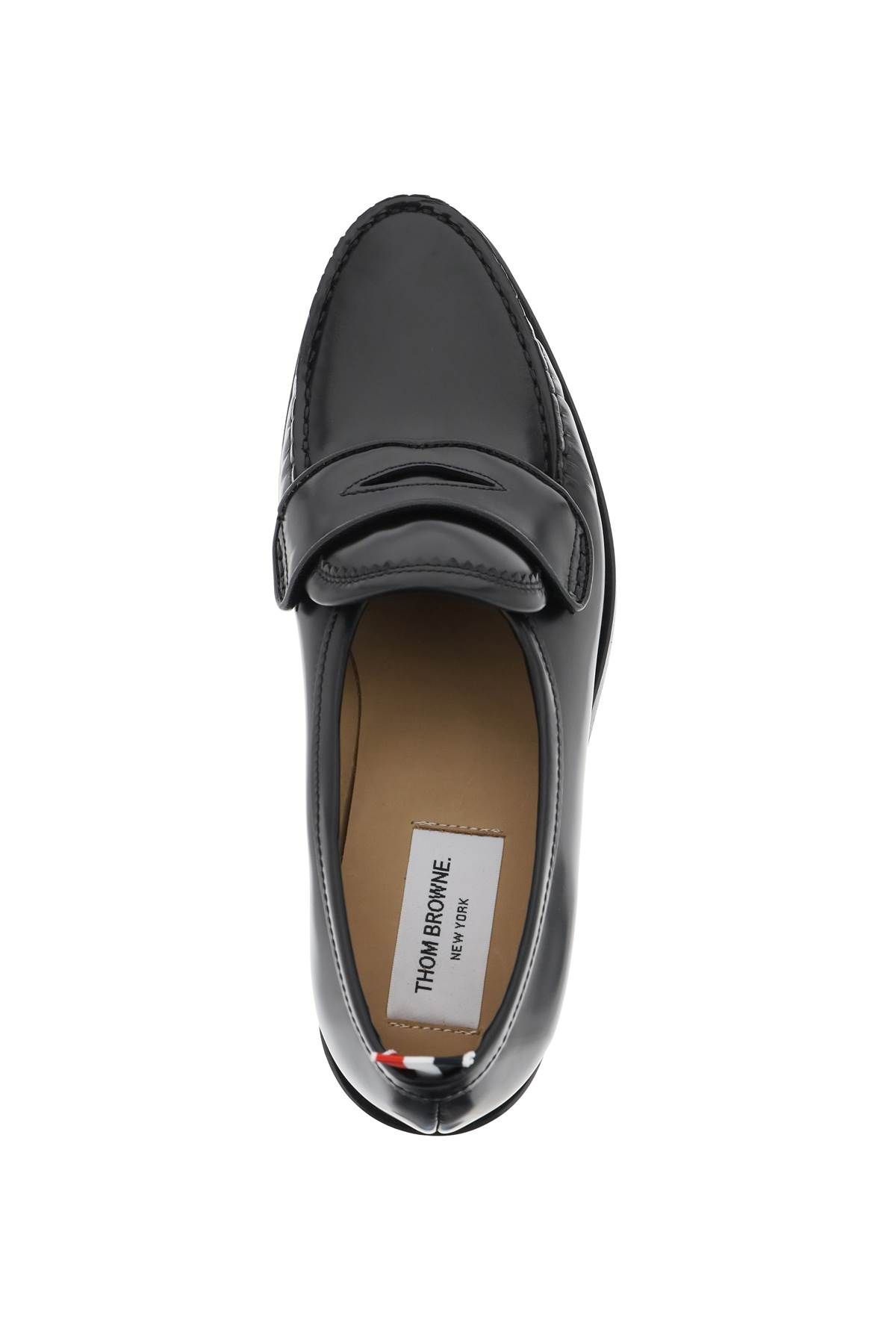Shop Thom Browne Loafers  Pleated In Black