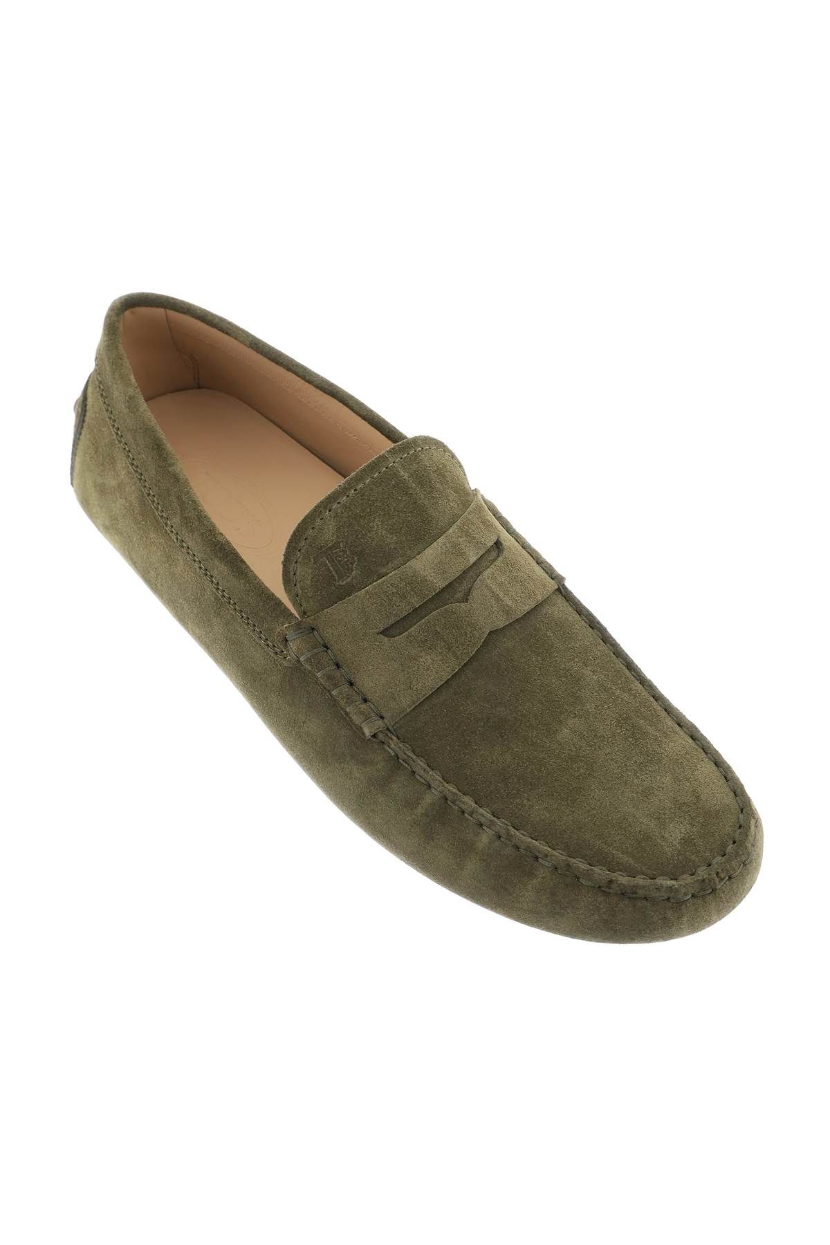 Shop Tod's Gommino Loafers In Green