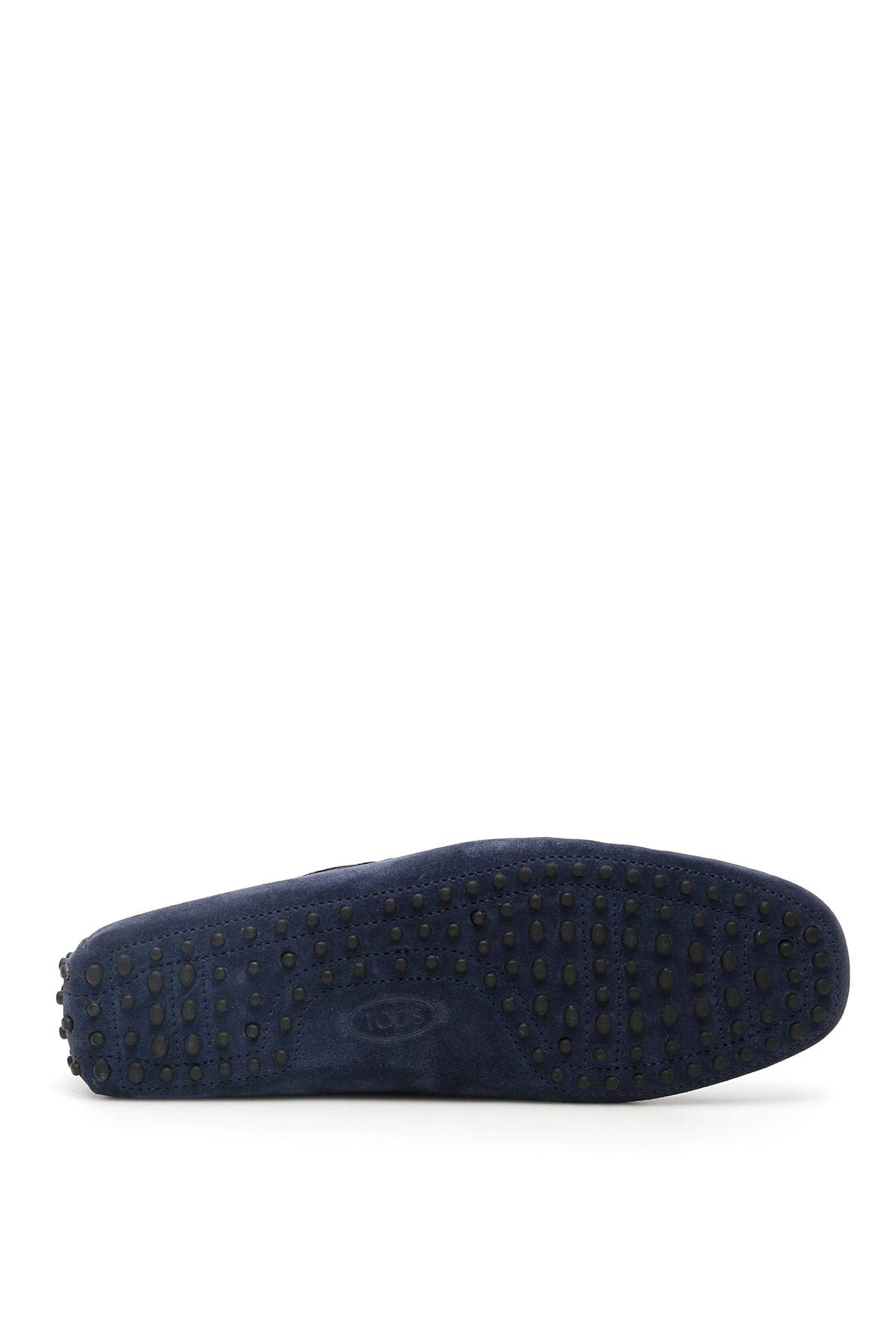 Shop Tod's Gommino Loafers With Laces In Blue