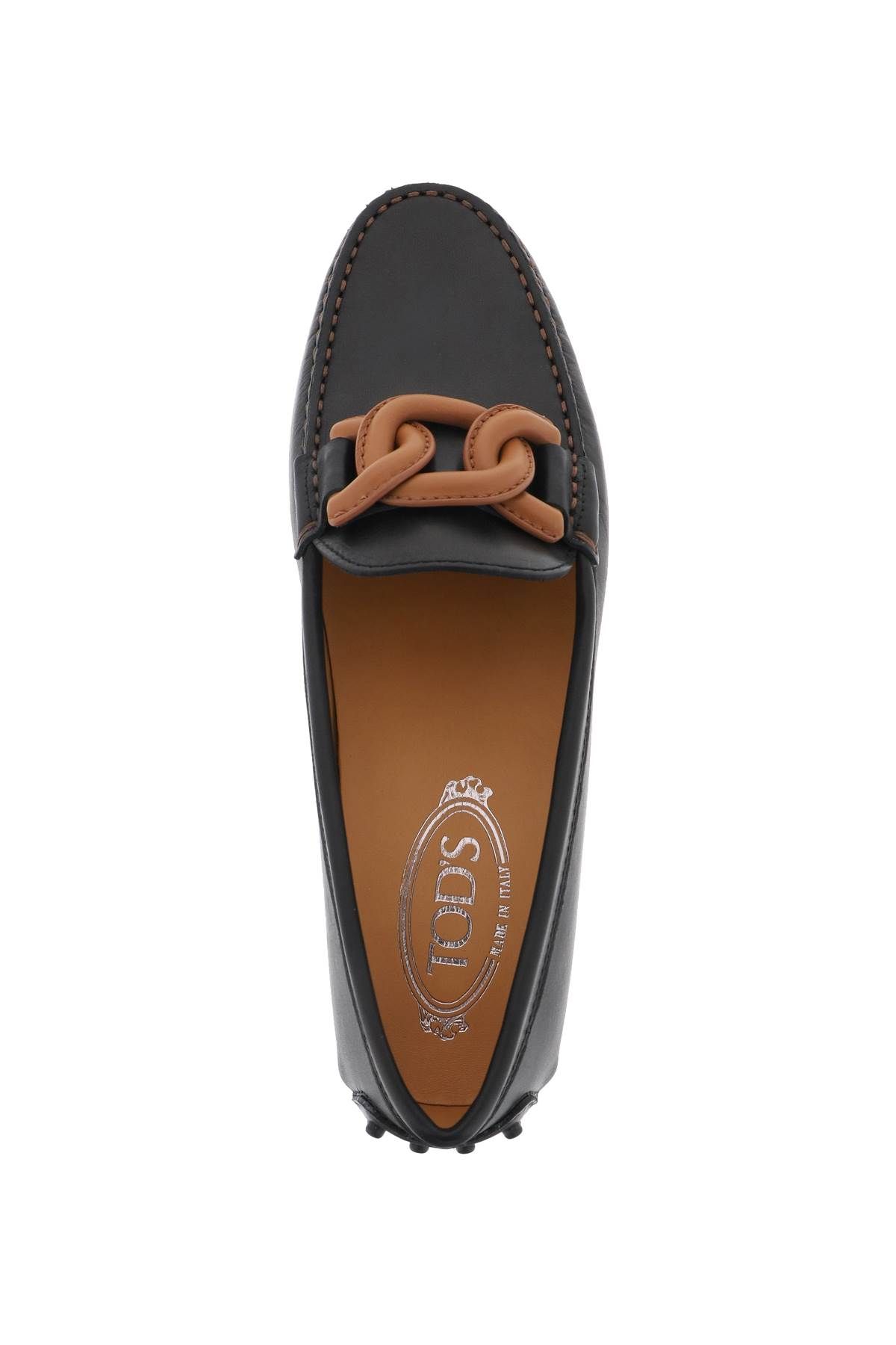 Shop Tod's Gommino Bubble Kate Loafers In Brown,black