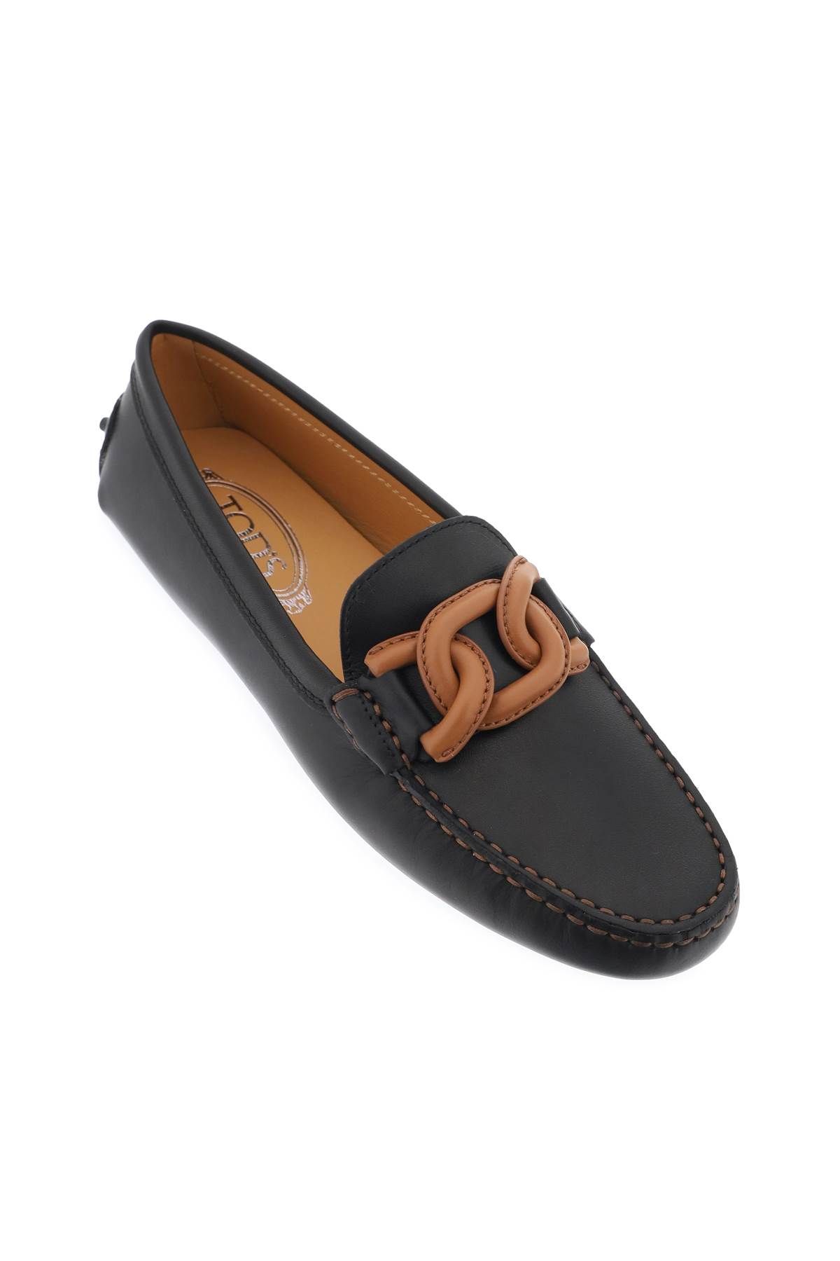 Shop Tod's Gommino Bubble Kate Loafers In Brown,black