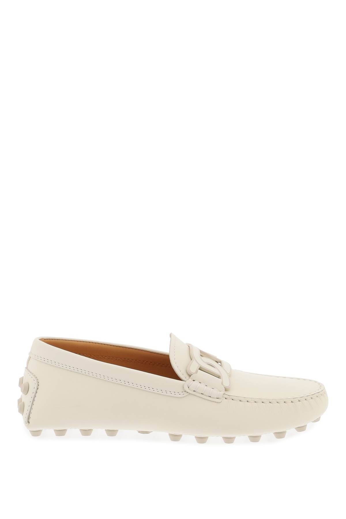 Shop Tod's Gommino Bubble Kate Loafers In White