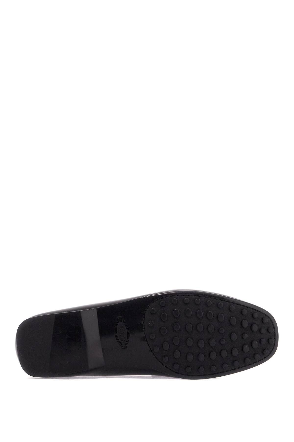 Shop Tod's Brushed Leather Loafers With Penny Detail In Black