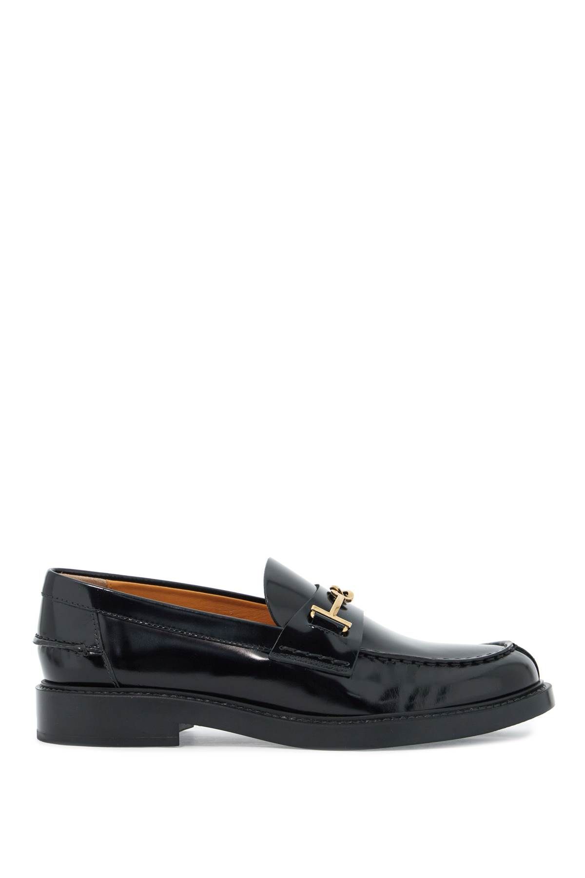 Shop Tod's Leather Loafers For In Black