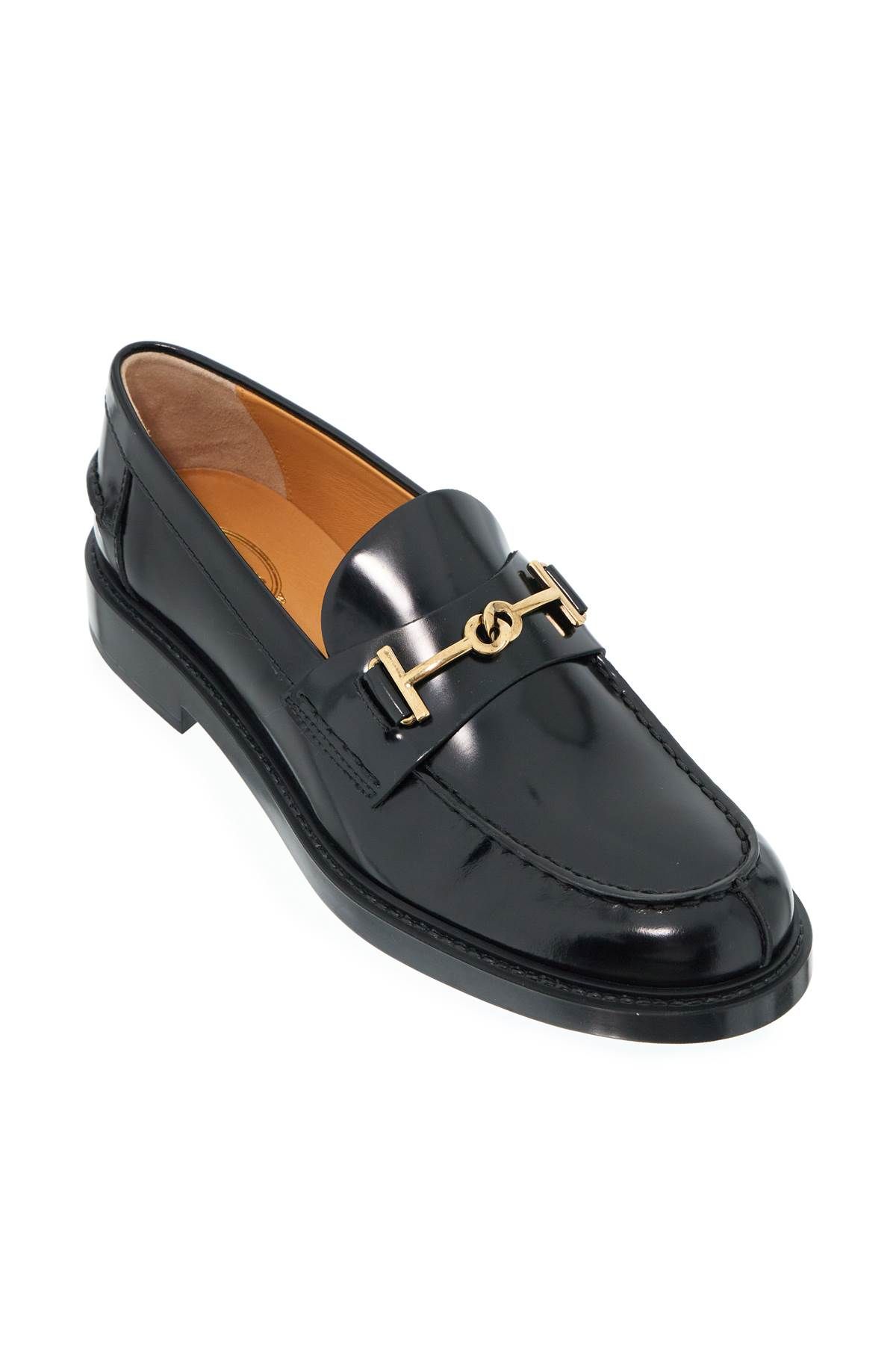 Shop Tod's Leather Loafers For In Black