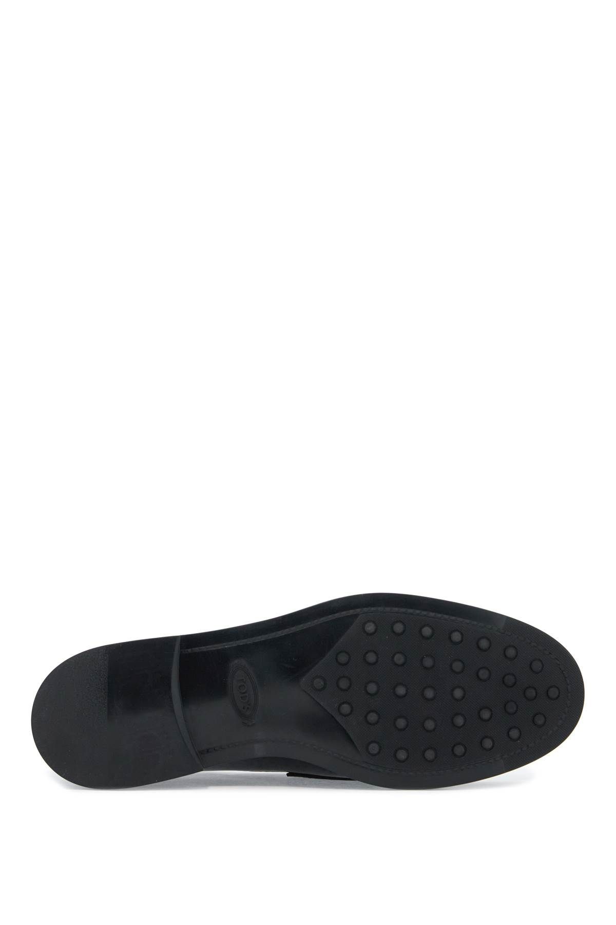 Shop Tod's Leather Loafers For In Black