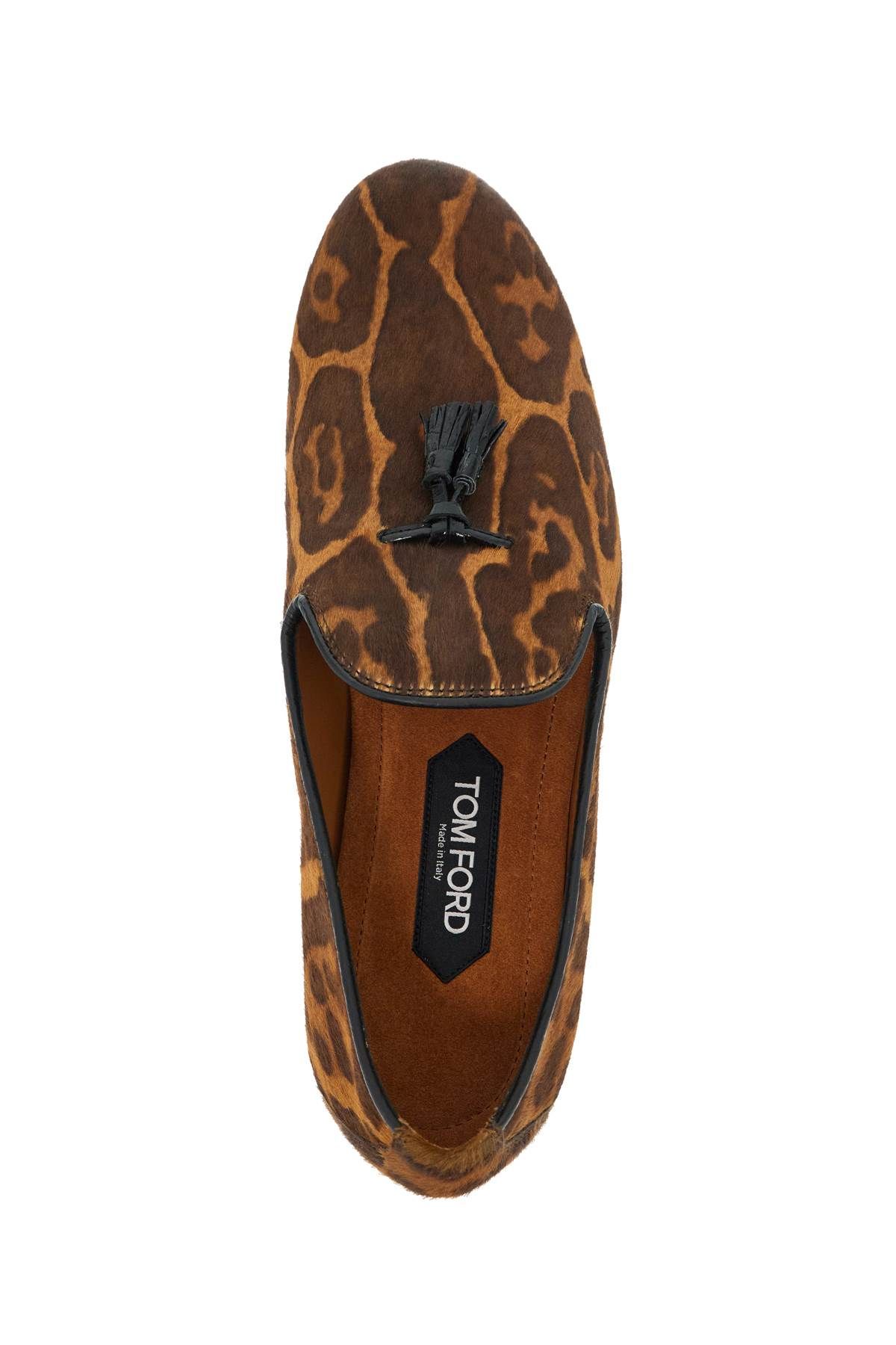 Shop Tom Ford Calfskin Mocc In Brown