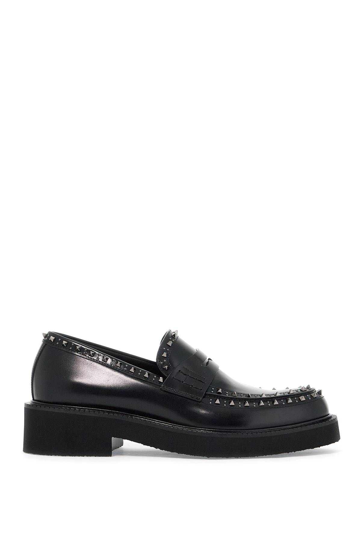 Shop Valentino Gentleglam Leather M In Black