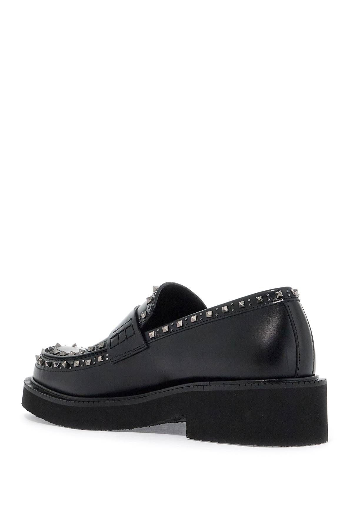 Shop Valentino Gentleglam Leather M In Black