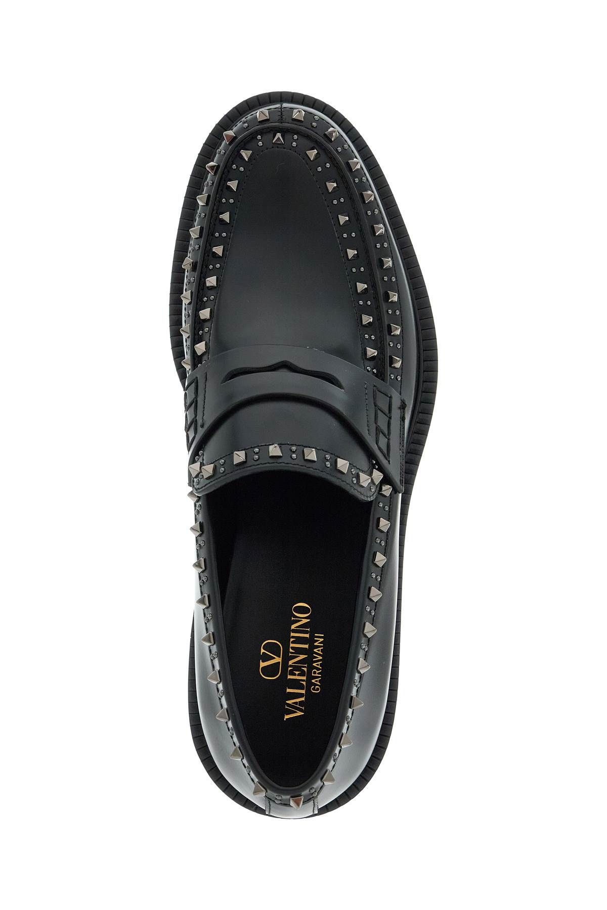 Shop Valentino Gentleglam Leather M In Black