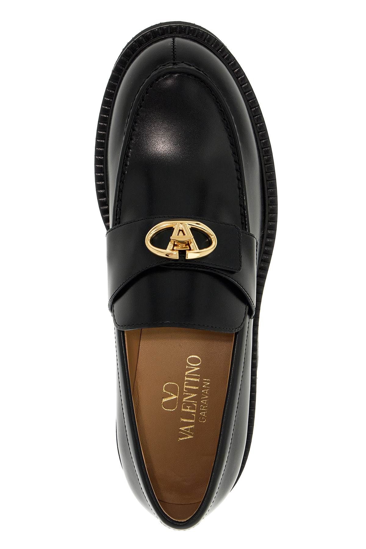 Shop Valentino Vlogo Locker Loaf In Black