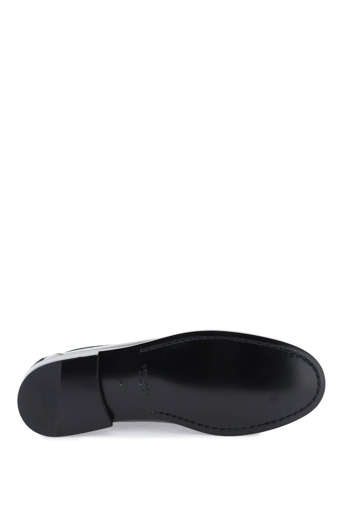 Shop Versace Medusa '95 Loafers In Black