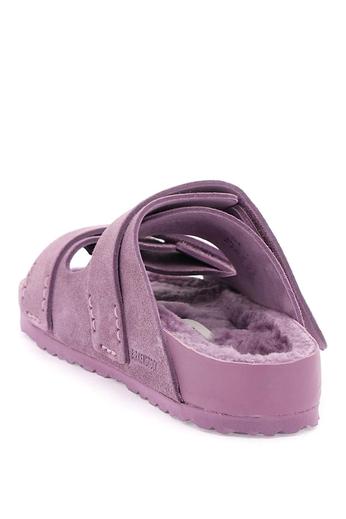 Shop Birkenstock X Tekla Uji Slides In Purple