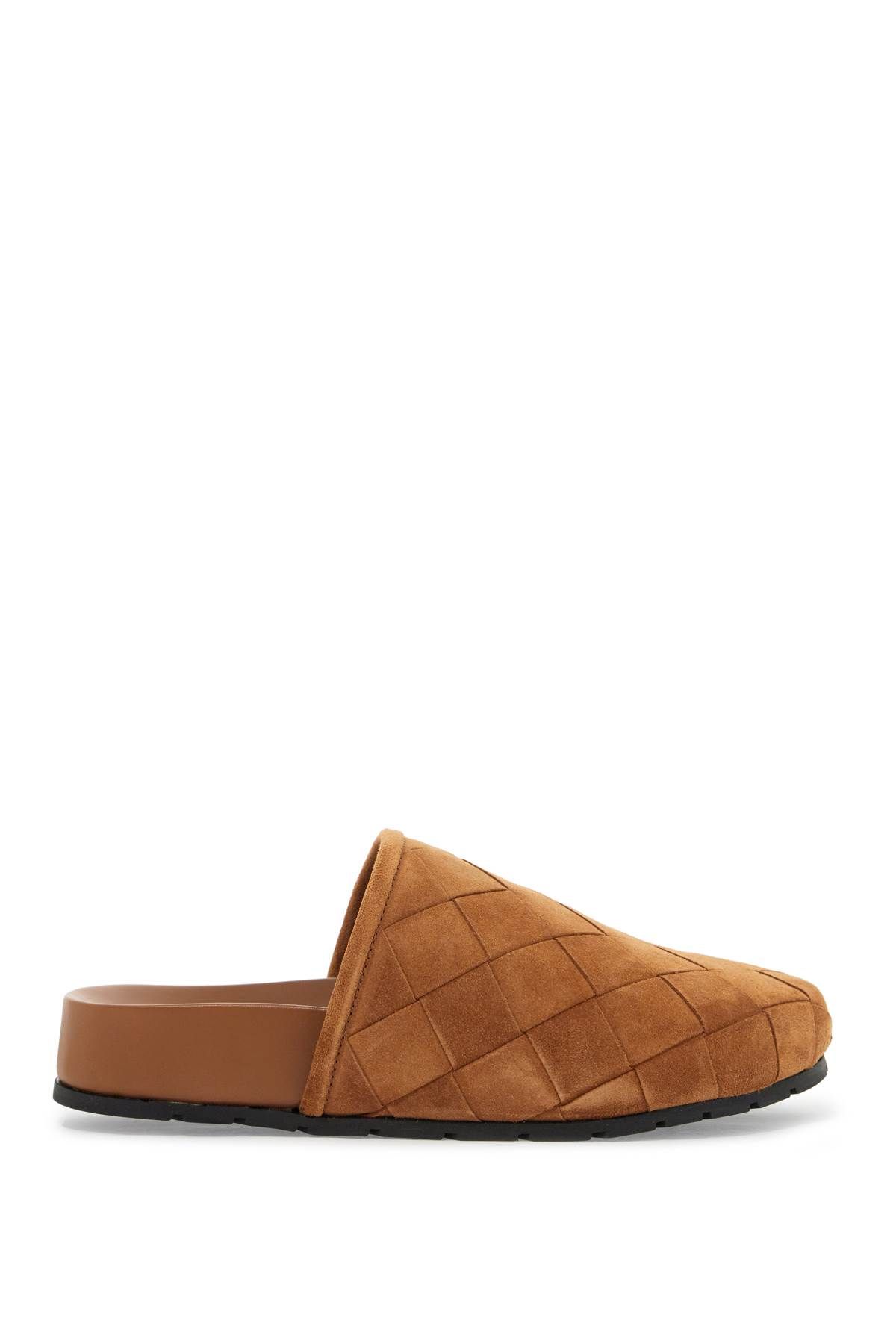 Shop Bottega Veneta Suede Reggie Mule In Brown