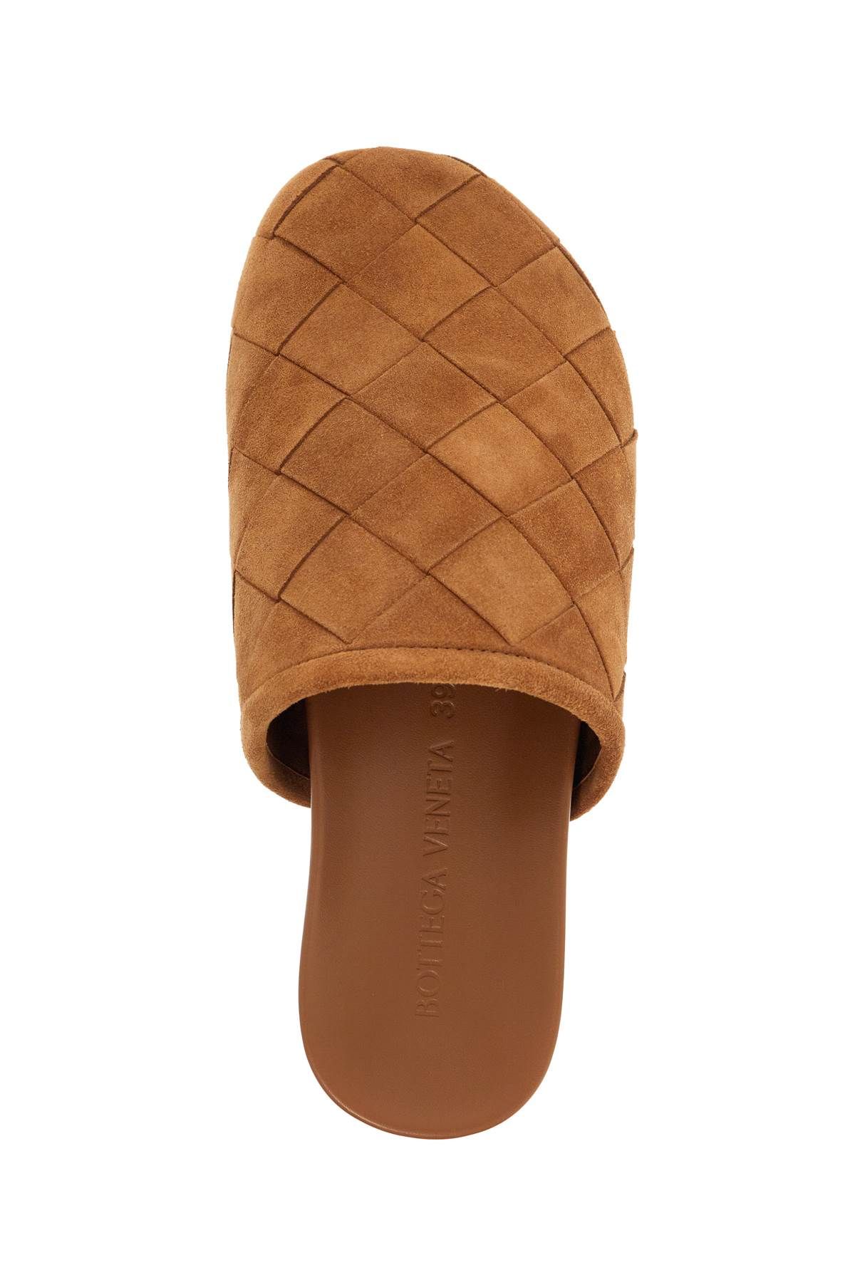 Shop Bottega Veneta Suede Reggie Mule In Brown