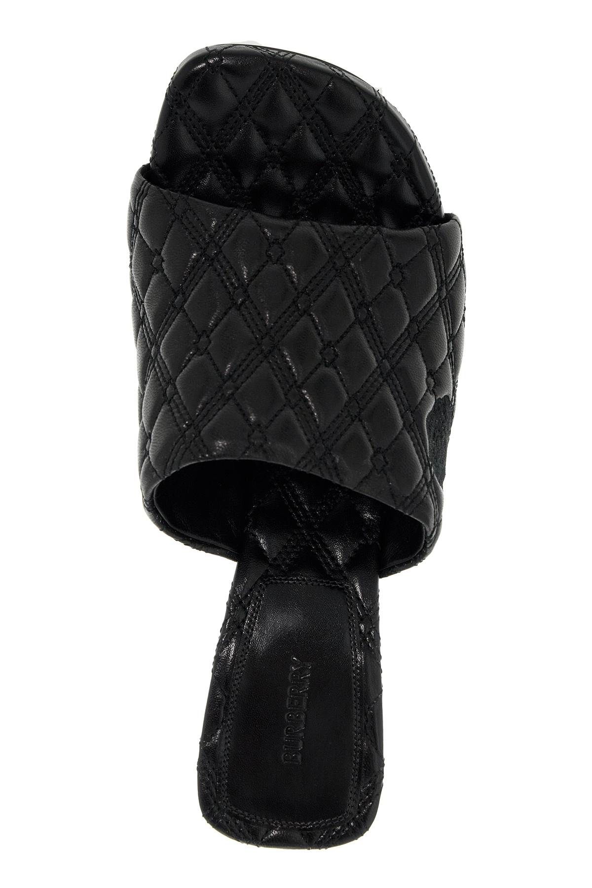 Shop Burberry Nappa Quilted M In Black