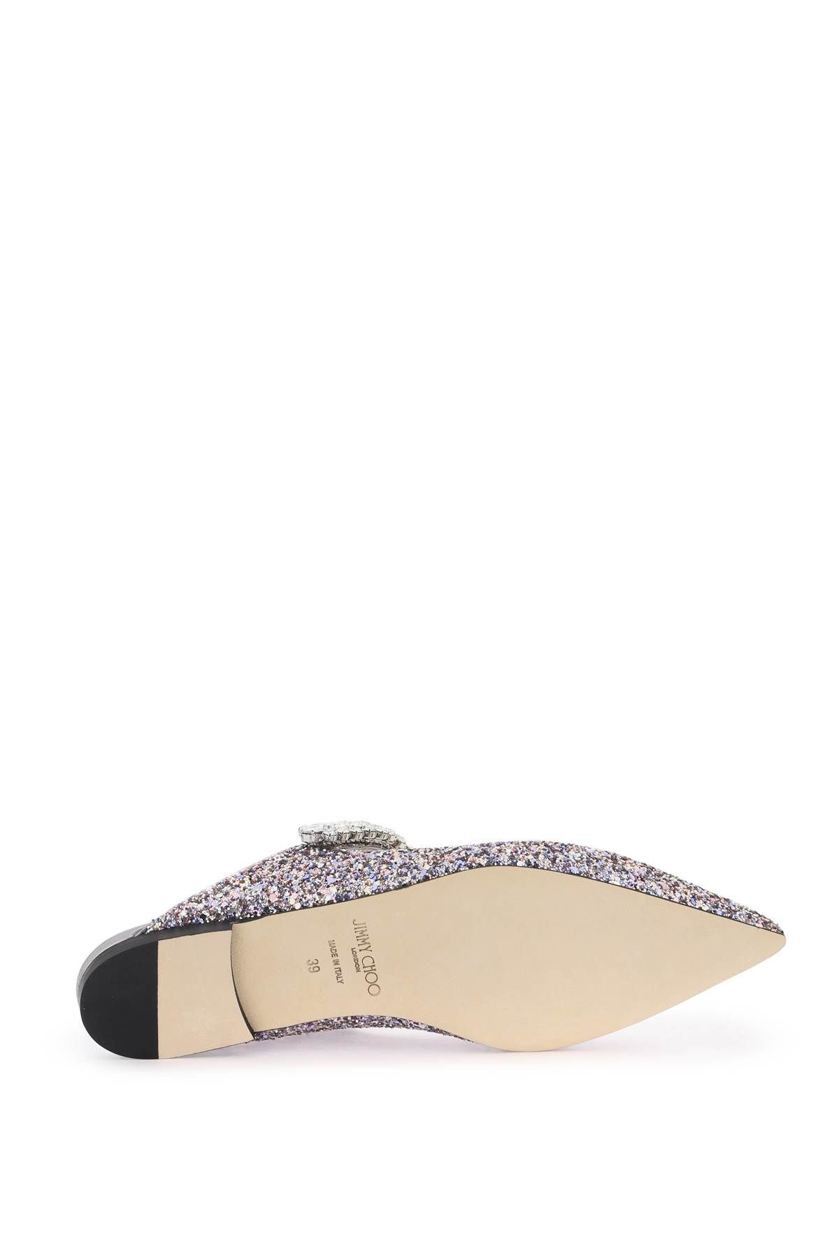 Shop Jimmy Choo 'bing Flat' Mules In Multicolor