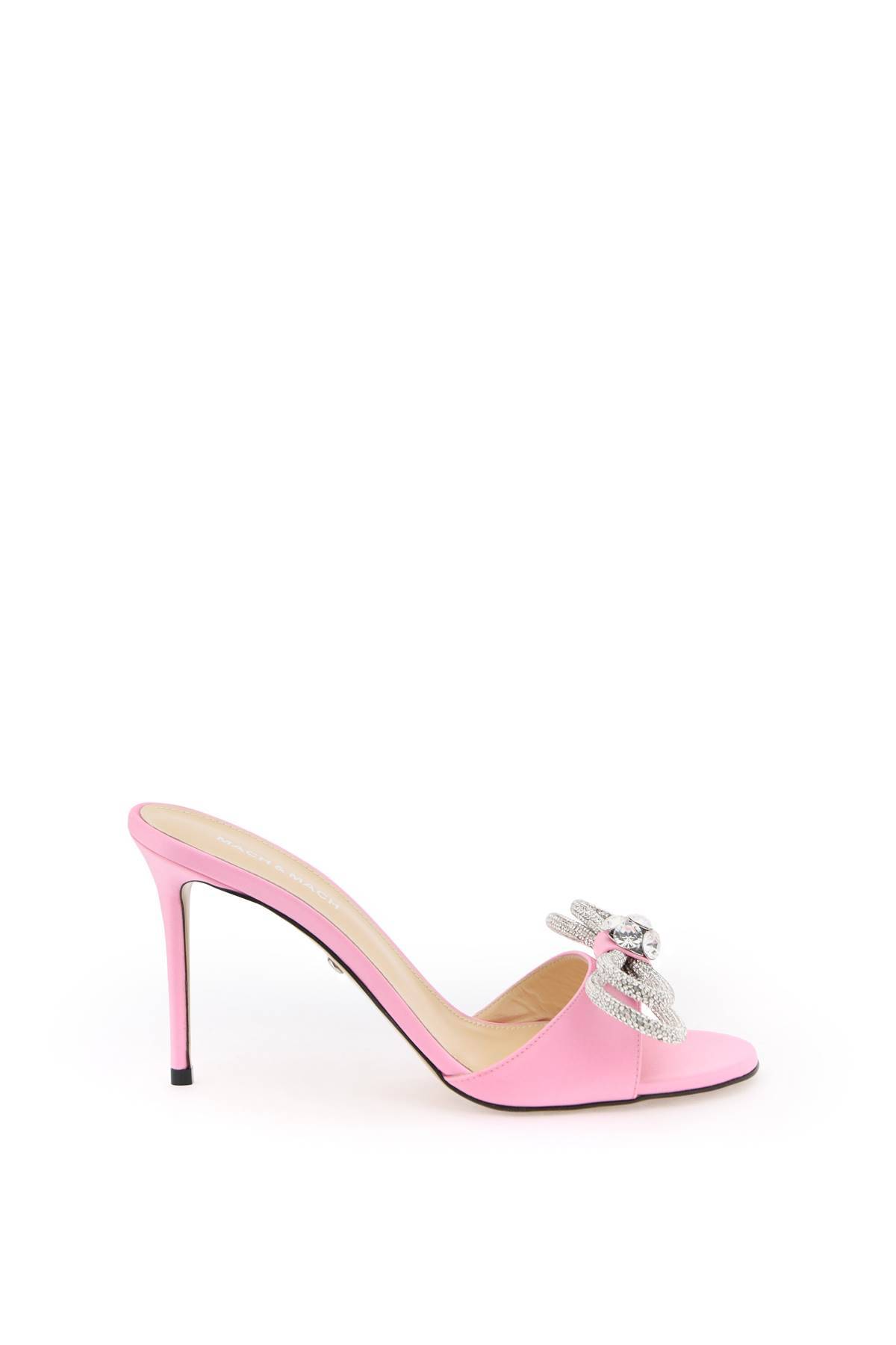 Mach & Mach Mules With Crystals In Pink