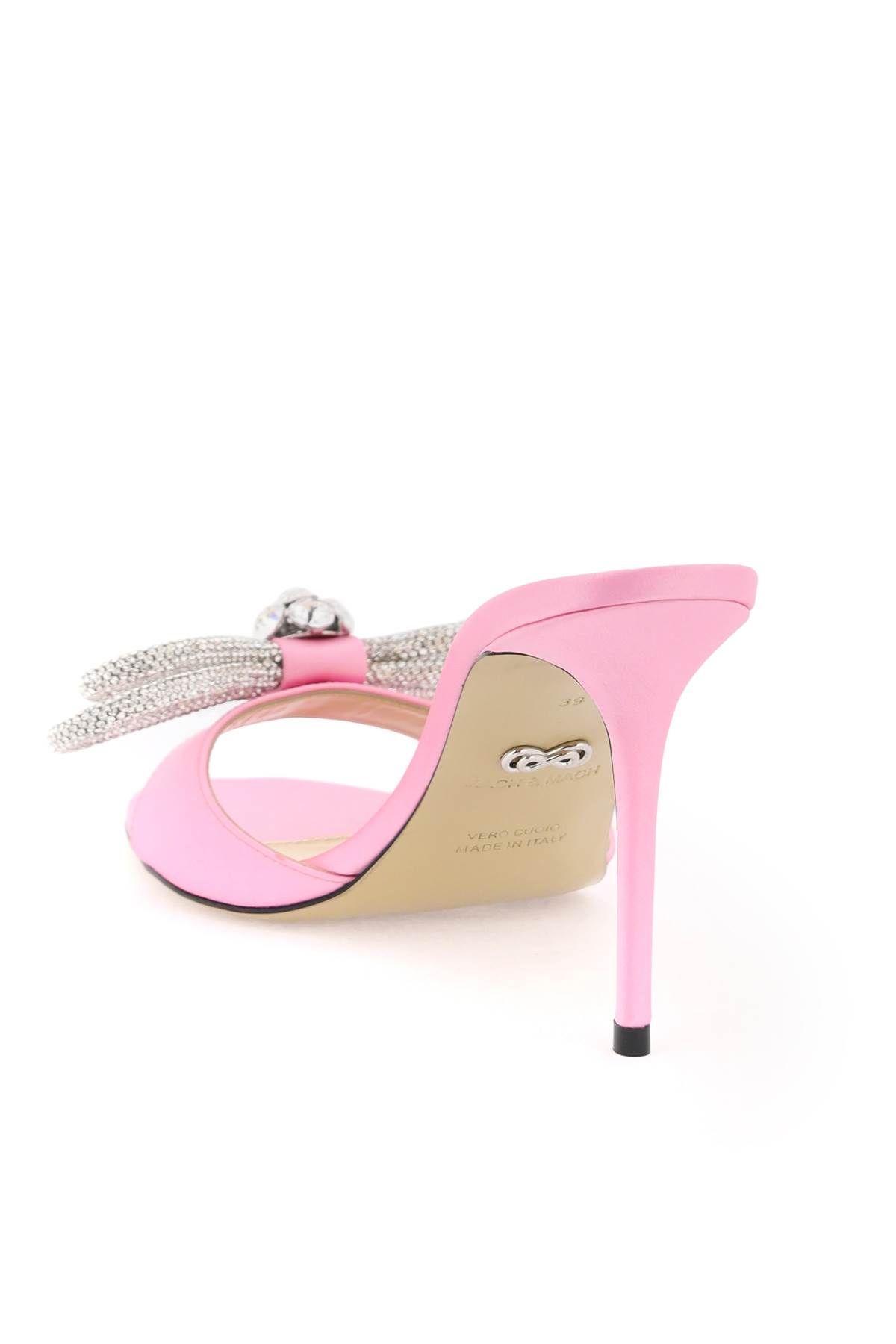 Shop Mach & Mach Mules With Crystals In Pink