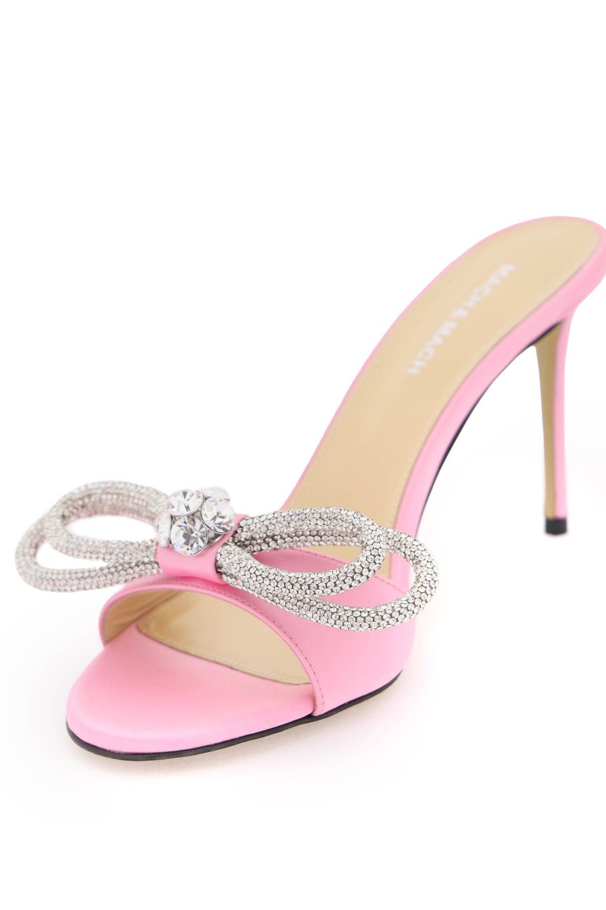 Shop Mach & Mach Mules With Crystals In Pink