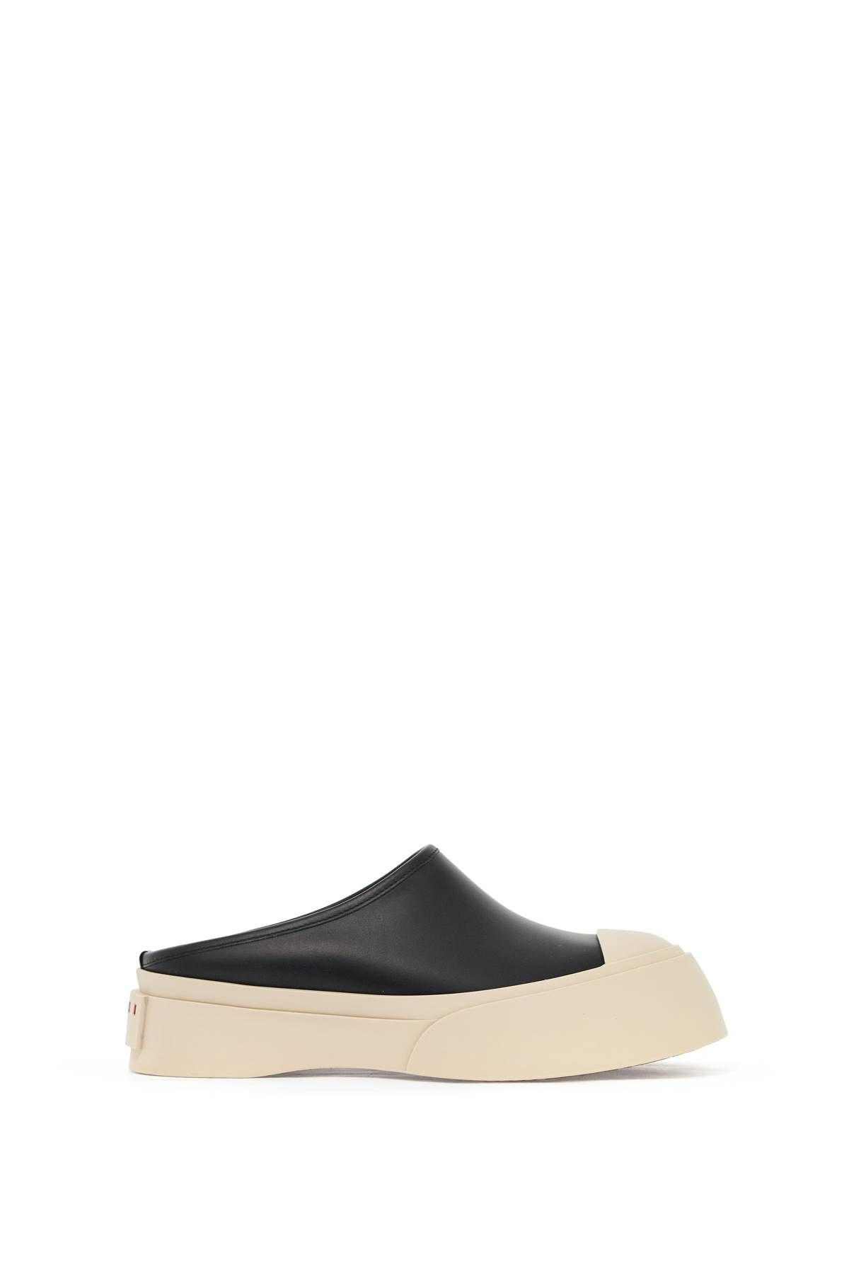 Shop Marni Smooth Leather Pablo Clogs In Black