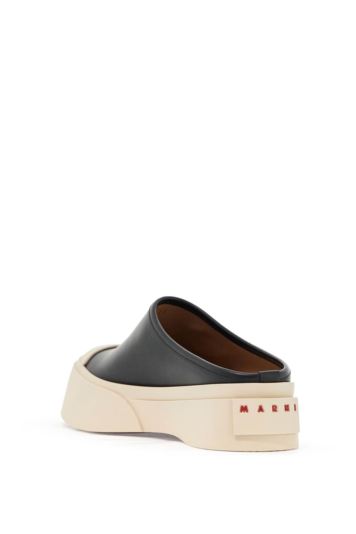 Shop Marni Smooth Leather Pablo Clogs In Black