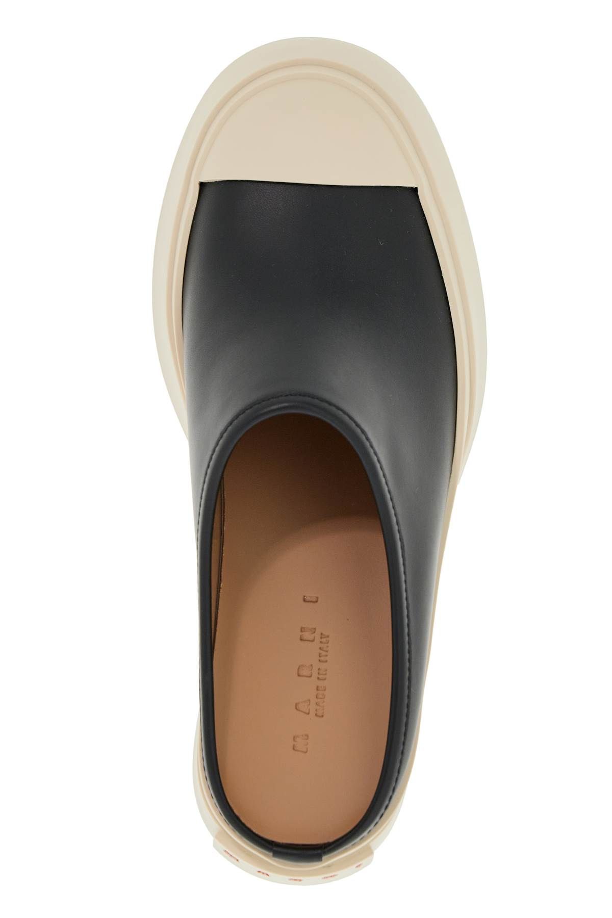 Shop Marni Smooth Leather Pablo Clogs In Black