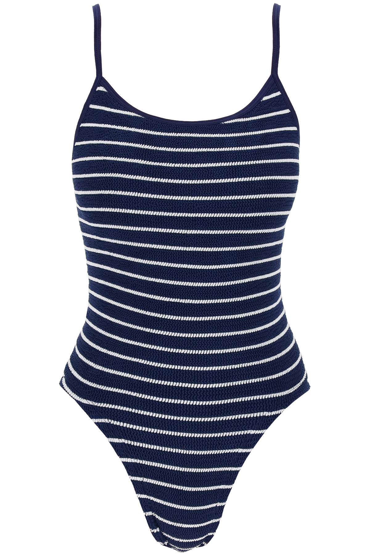 Shop Hunza G Pamela One-piece Swimsuit In Blue