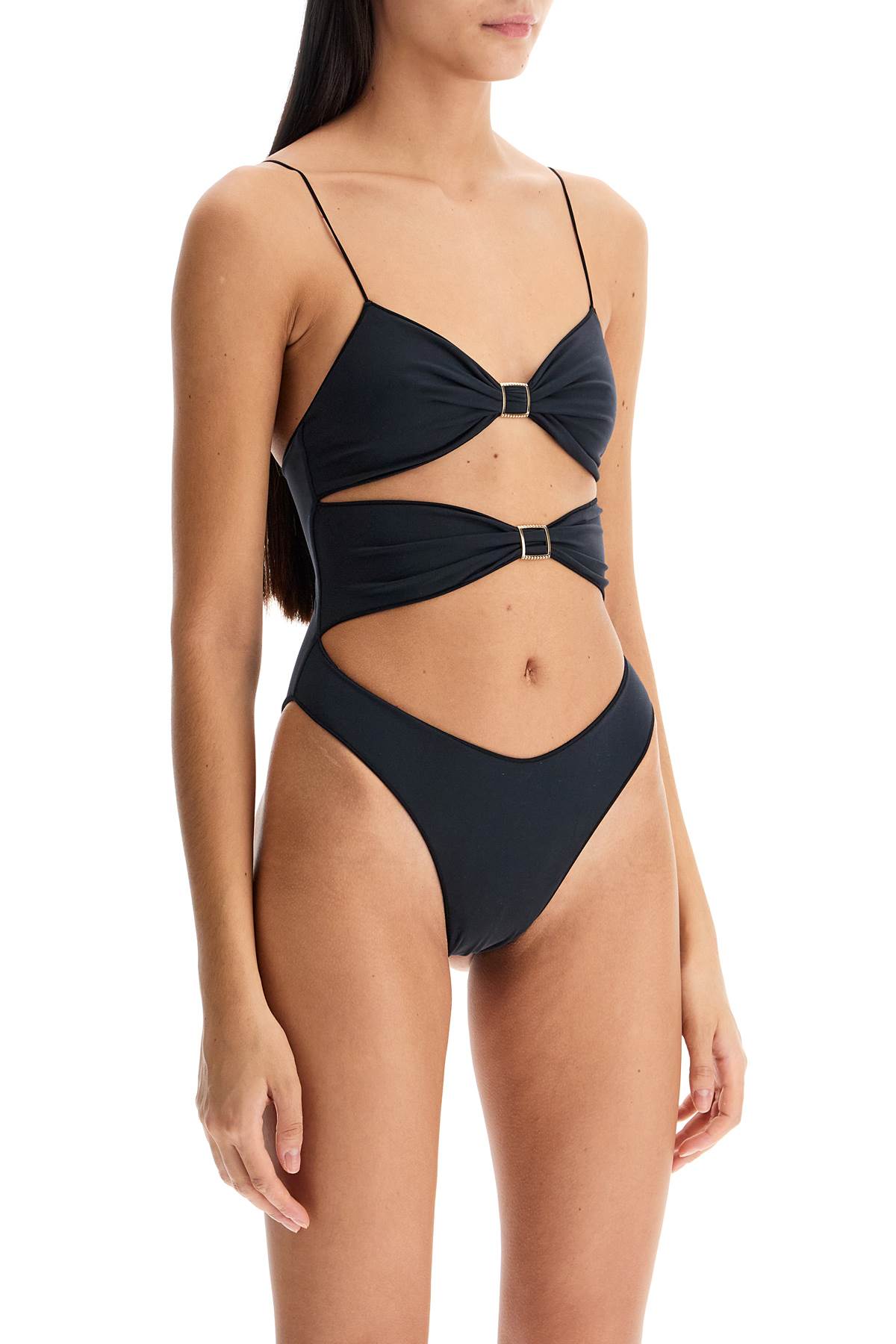 Shop Tropic Of C One-piece High Twist Swims In Black