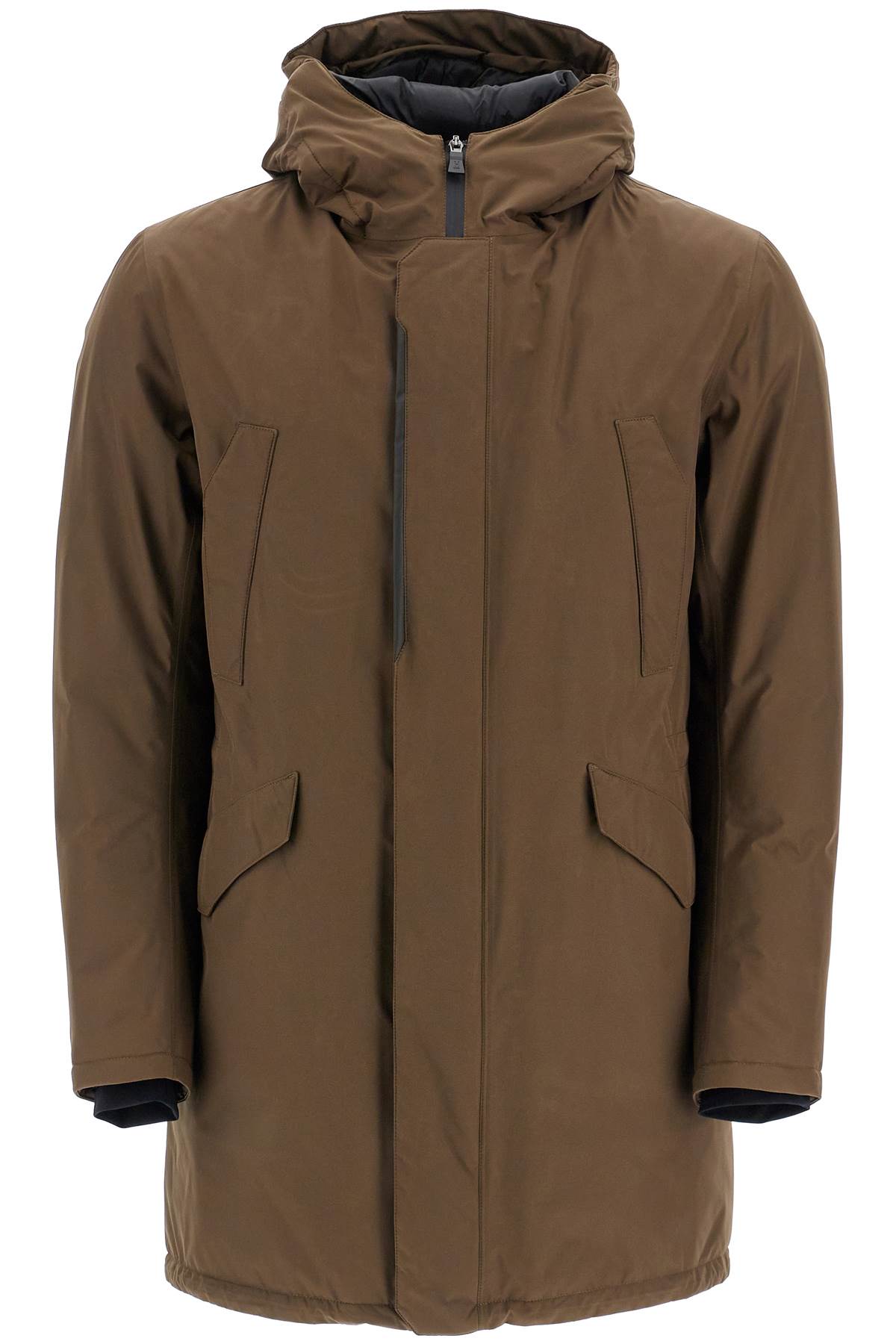 Herno Laminar Laminar Gore-tex Down Parka In Khaki