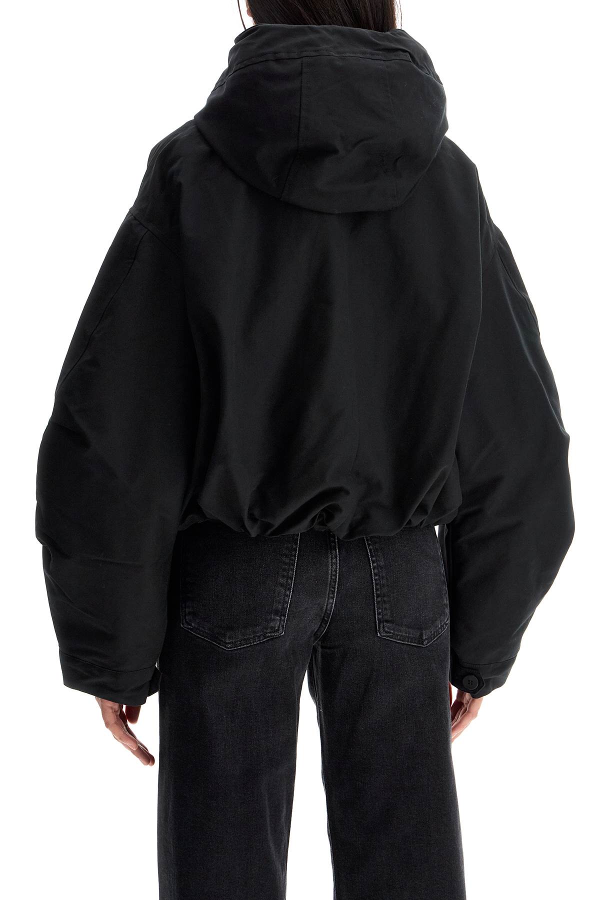 Shop Jacquemus Short Caraco Parka Jacket ' In Black