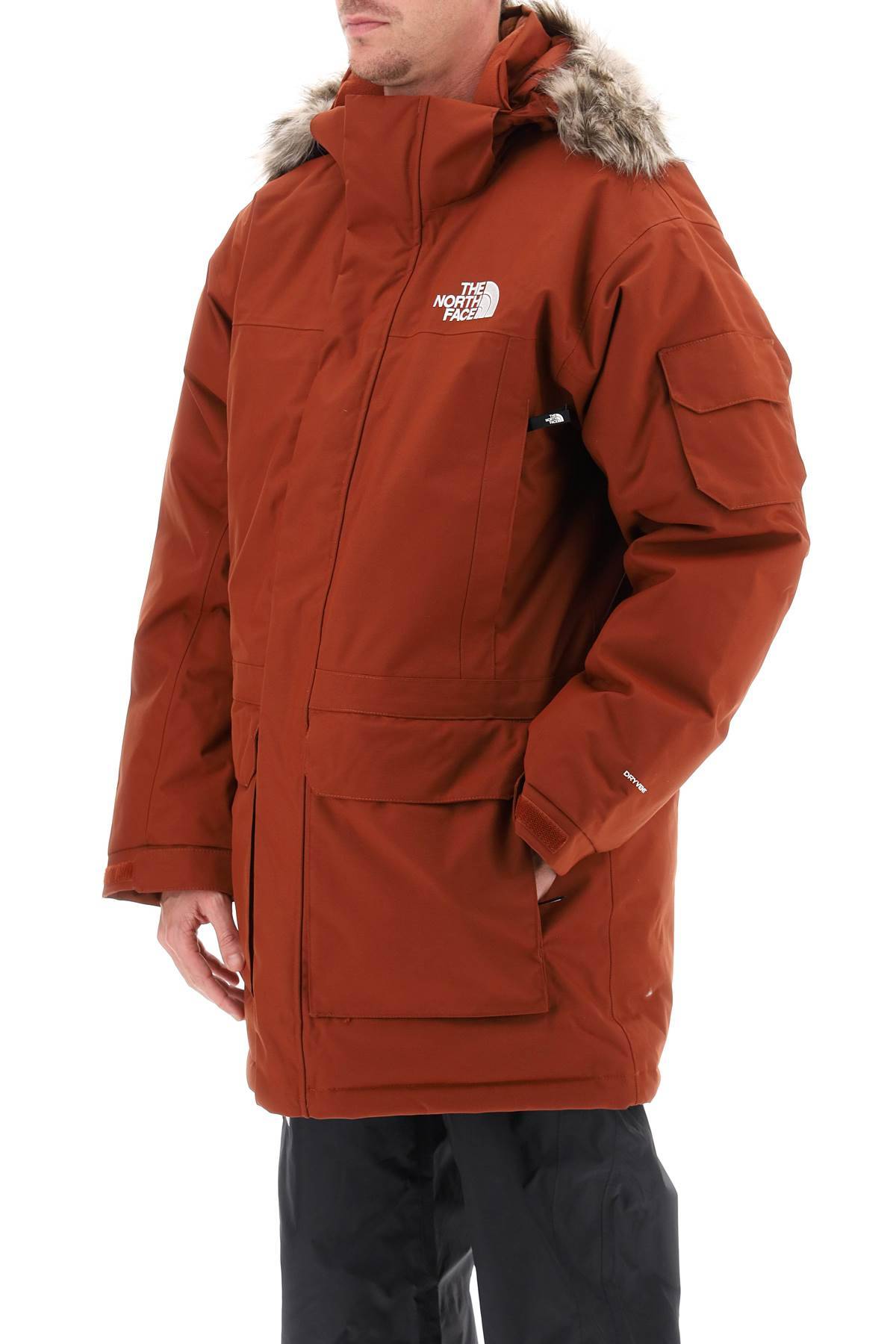 Shop The North Face Mcmurdo Hooded Padded Parka In Brown