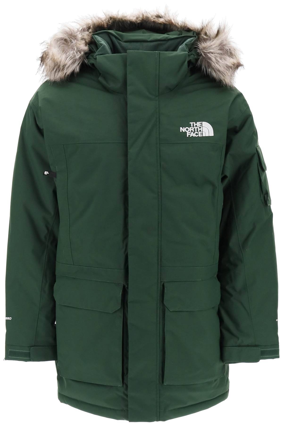 Shop The North Face Mcmurdo Hooded Padded Parka In Green