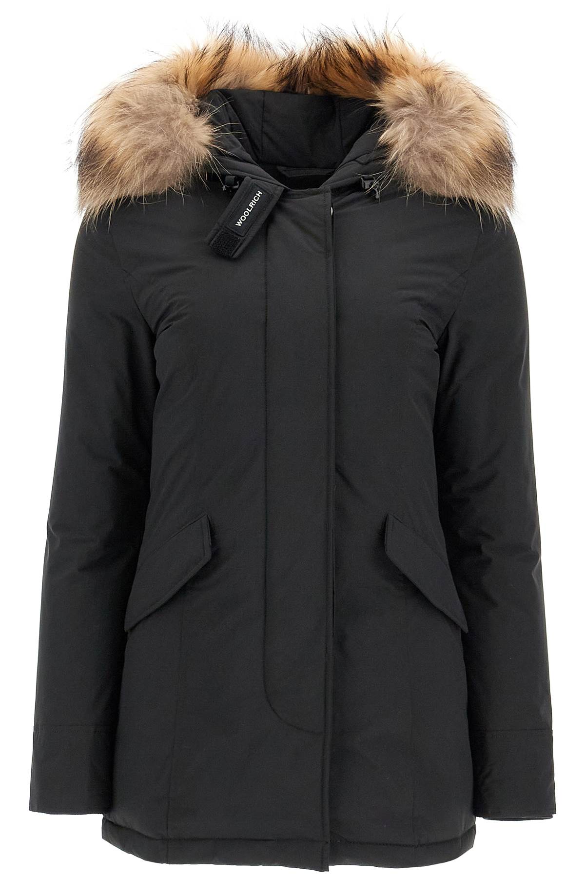 Shop Woolrich Luxury Arctic Parka With Fur In Black