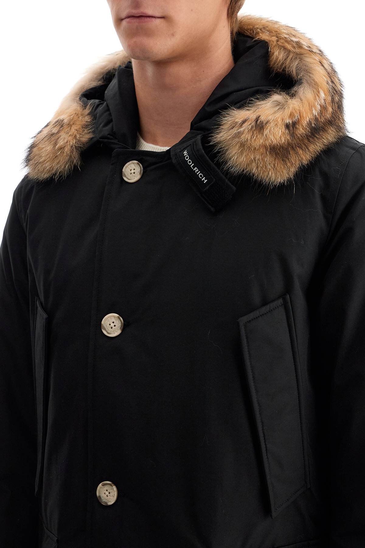 Shop Woolrich "arctic Parka In Ramar Cloth In Black