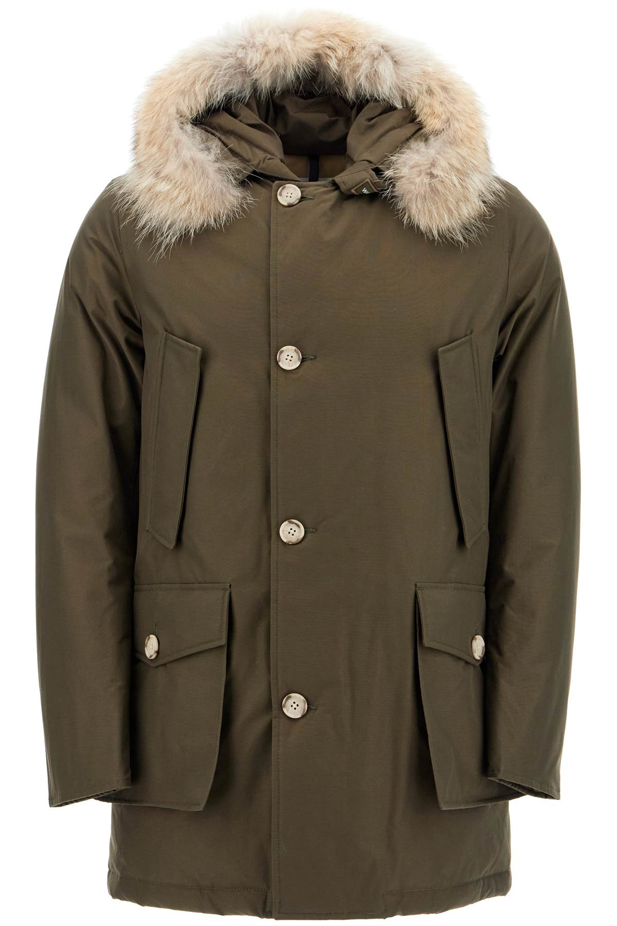 Shop Woolrich "arctic Parka In Ramar Cloth In Khaki